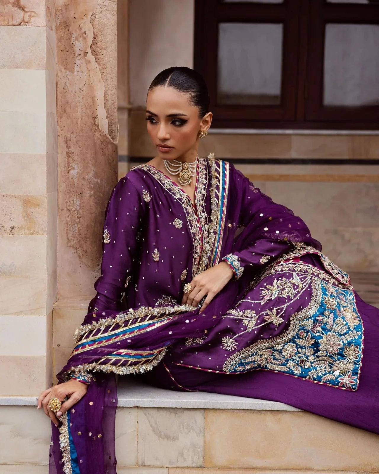 Regal Plum Signature Festive Wear