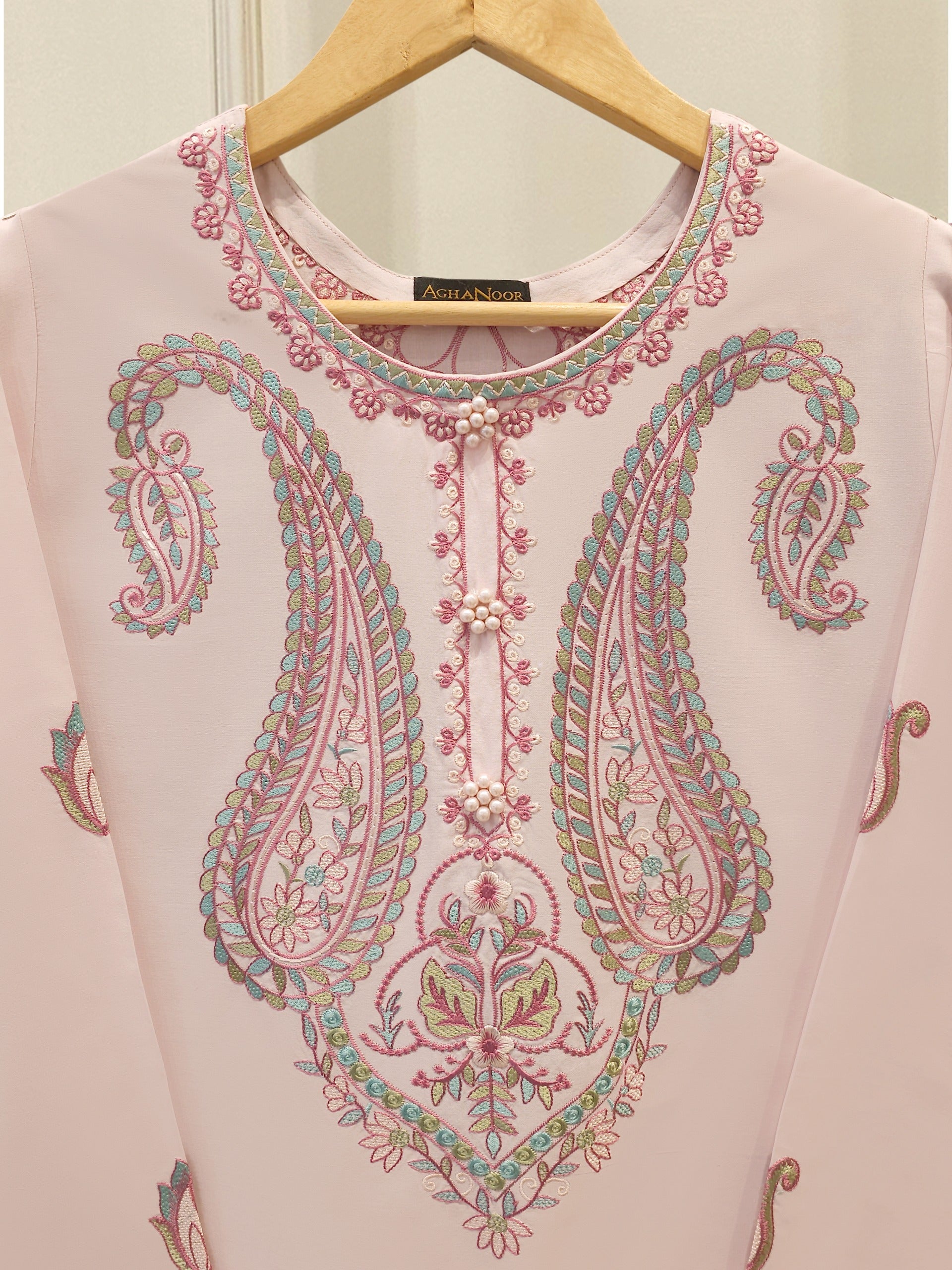 2 Piece - Embroidered Cambric Suit S112379