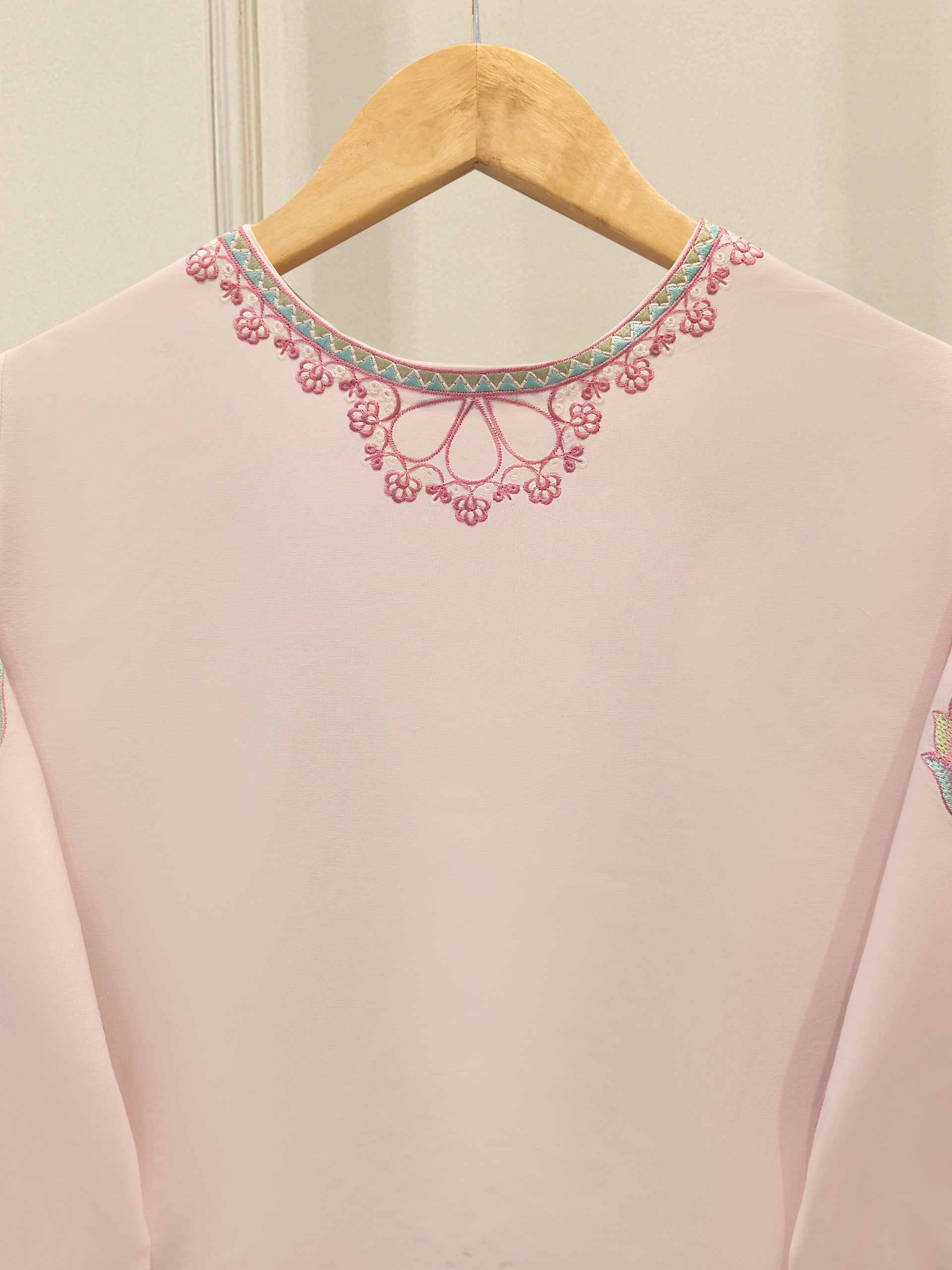 2 Piece - Embroidered Cambric Suit S112379