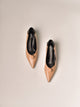 Pointy Taupe Heels Fw00102
