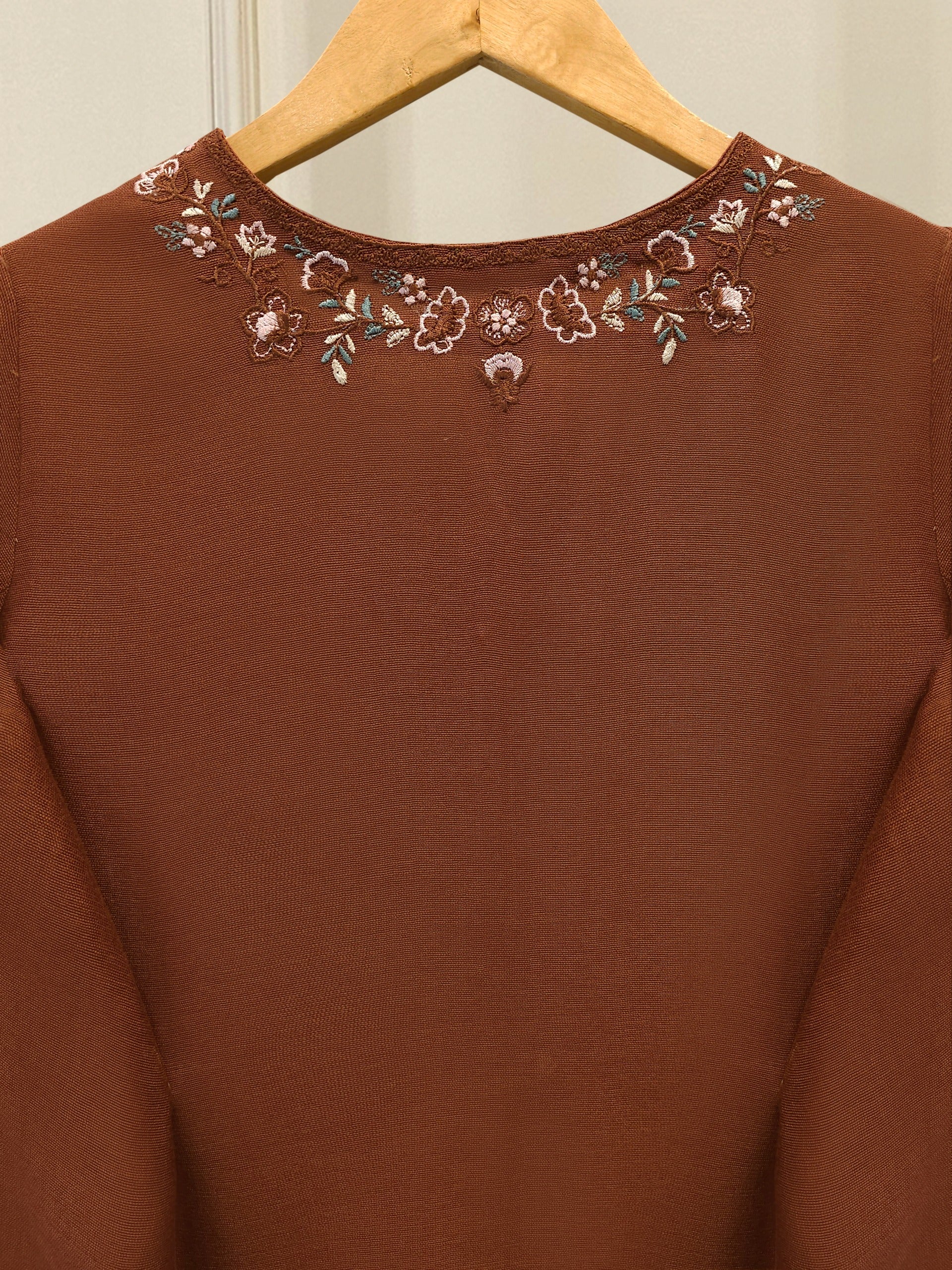 3 Piece - Pure Embroidered Cotton Net Suit S113221