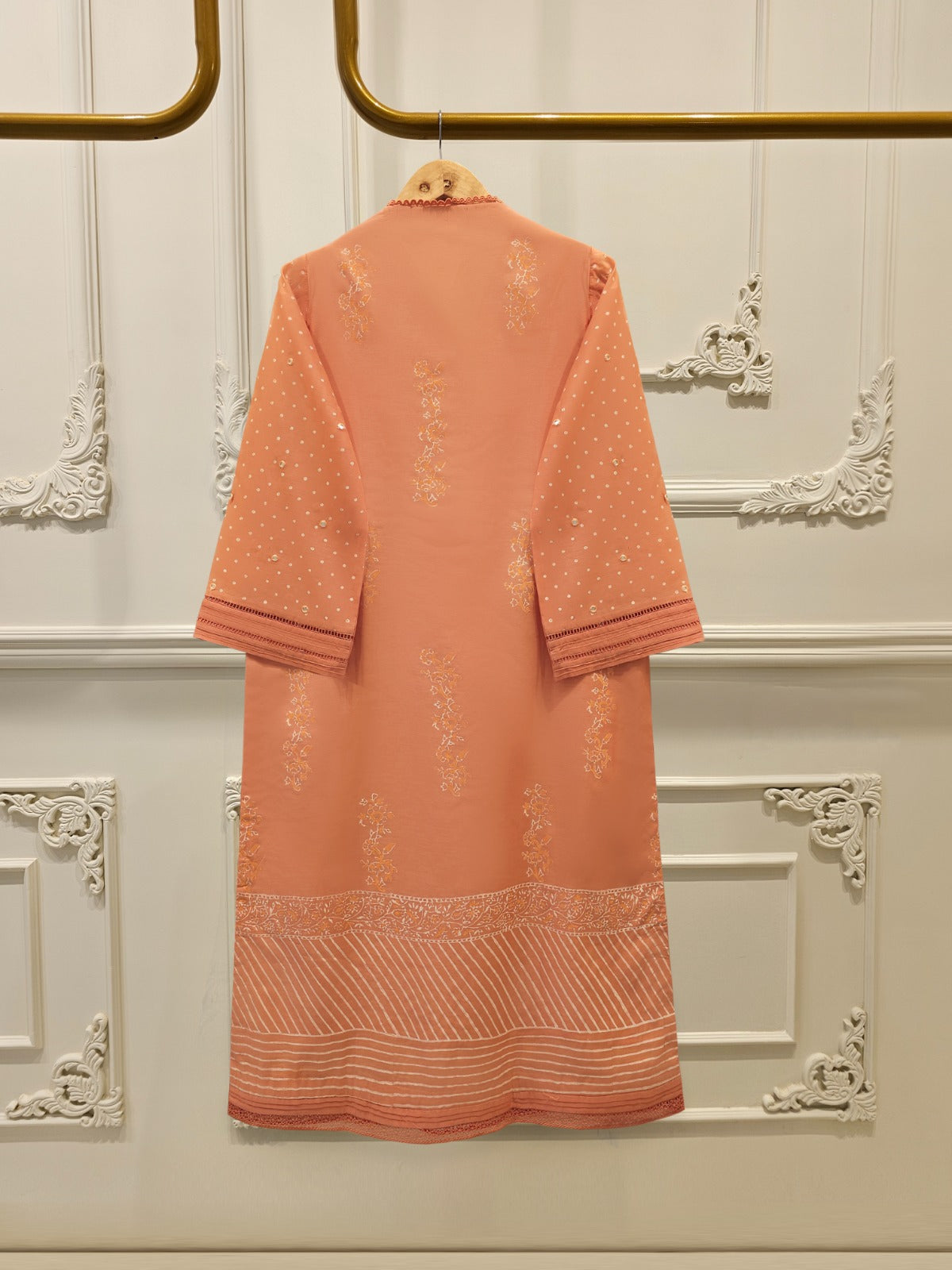 2 Piece - Hand Block Printed Kora Cotton Suit S112413