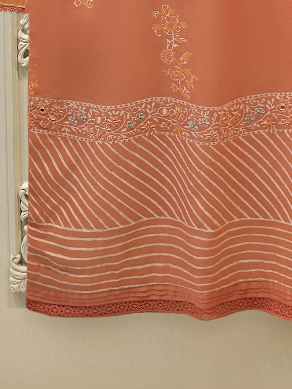 2 Piece - Hand Block Printed Kora Cotton Suit S112413