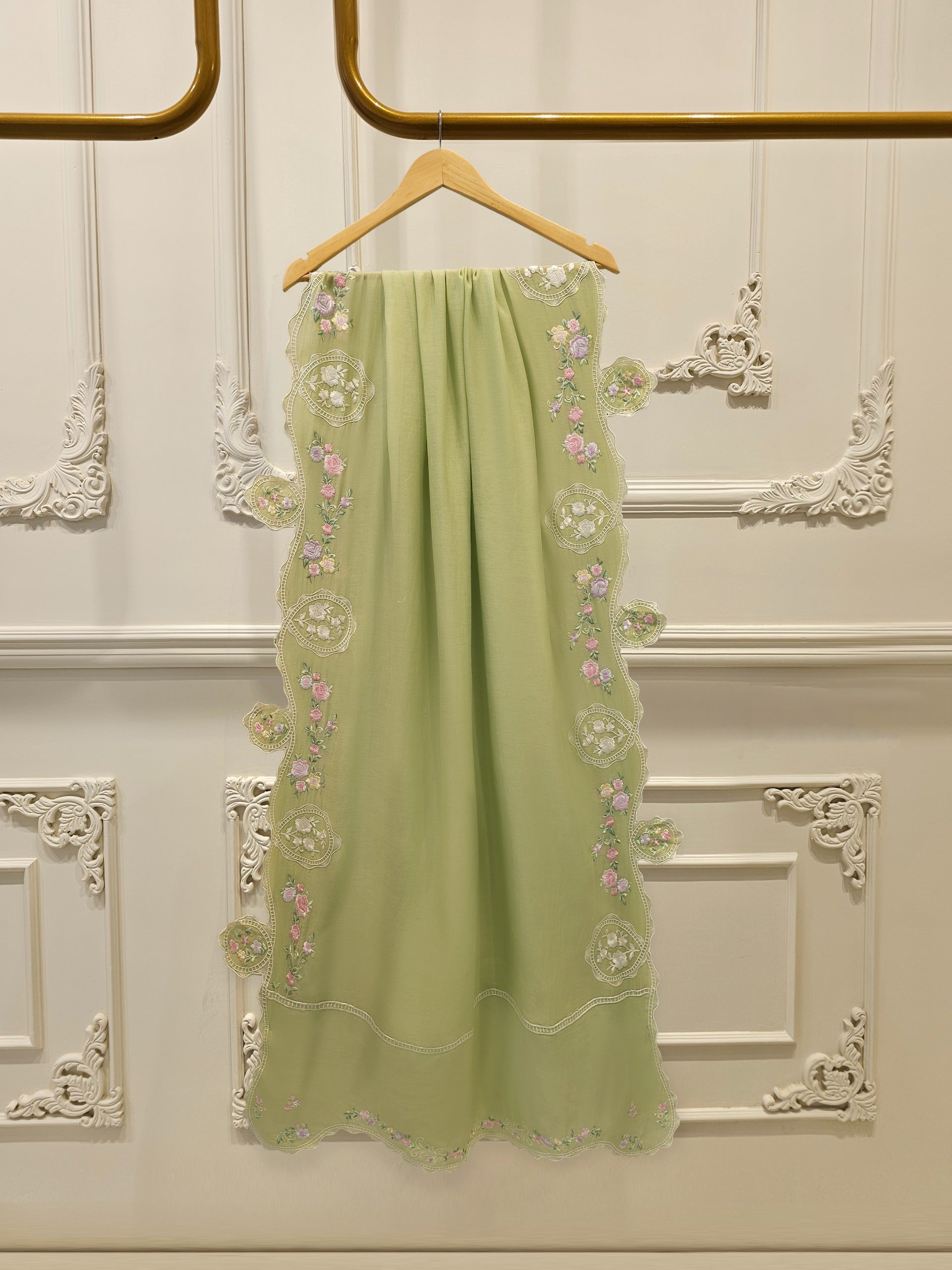 Pure Embroided Kora Cotton D000256
