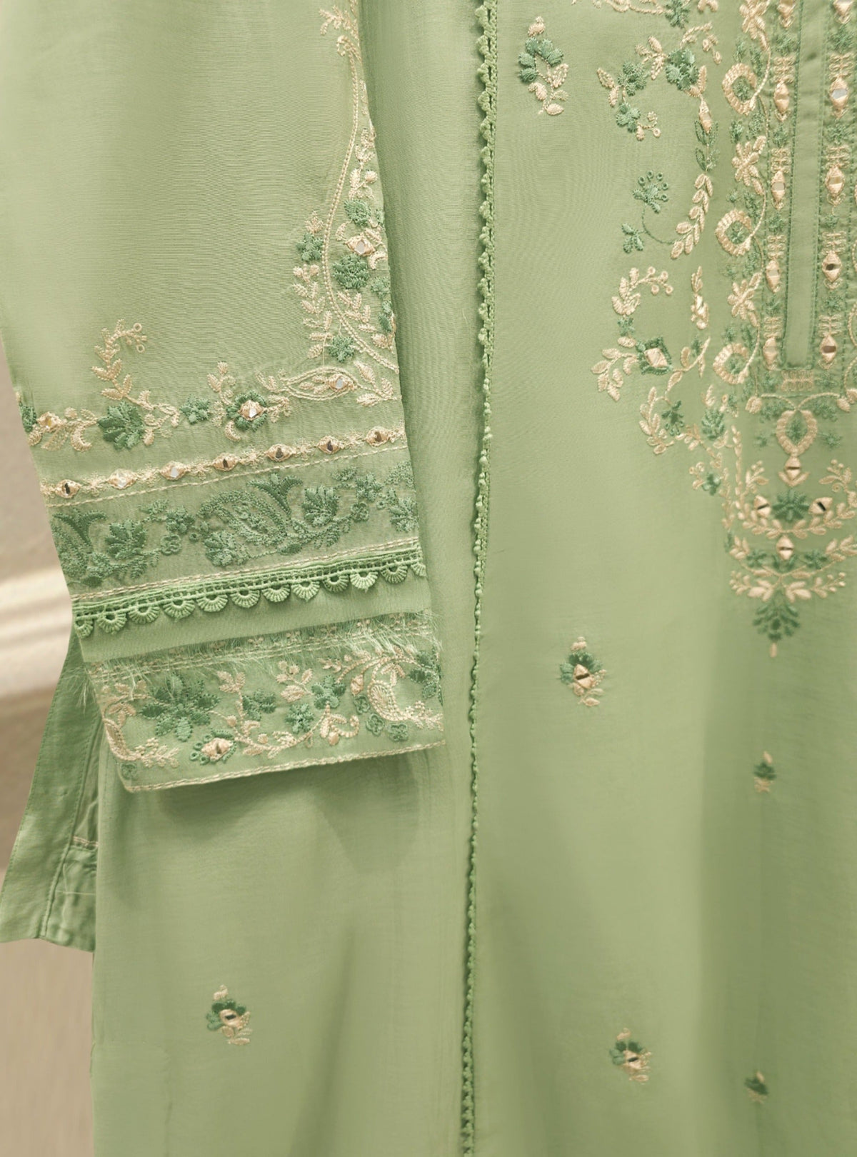 2 Piece - Embroidered Kora Cotton Suit S113893