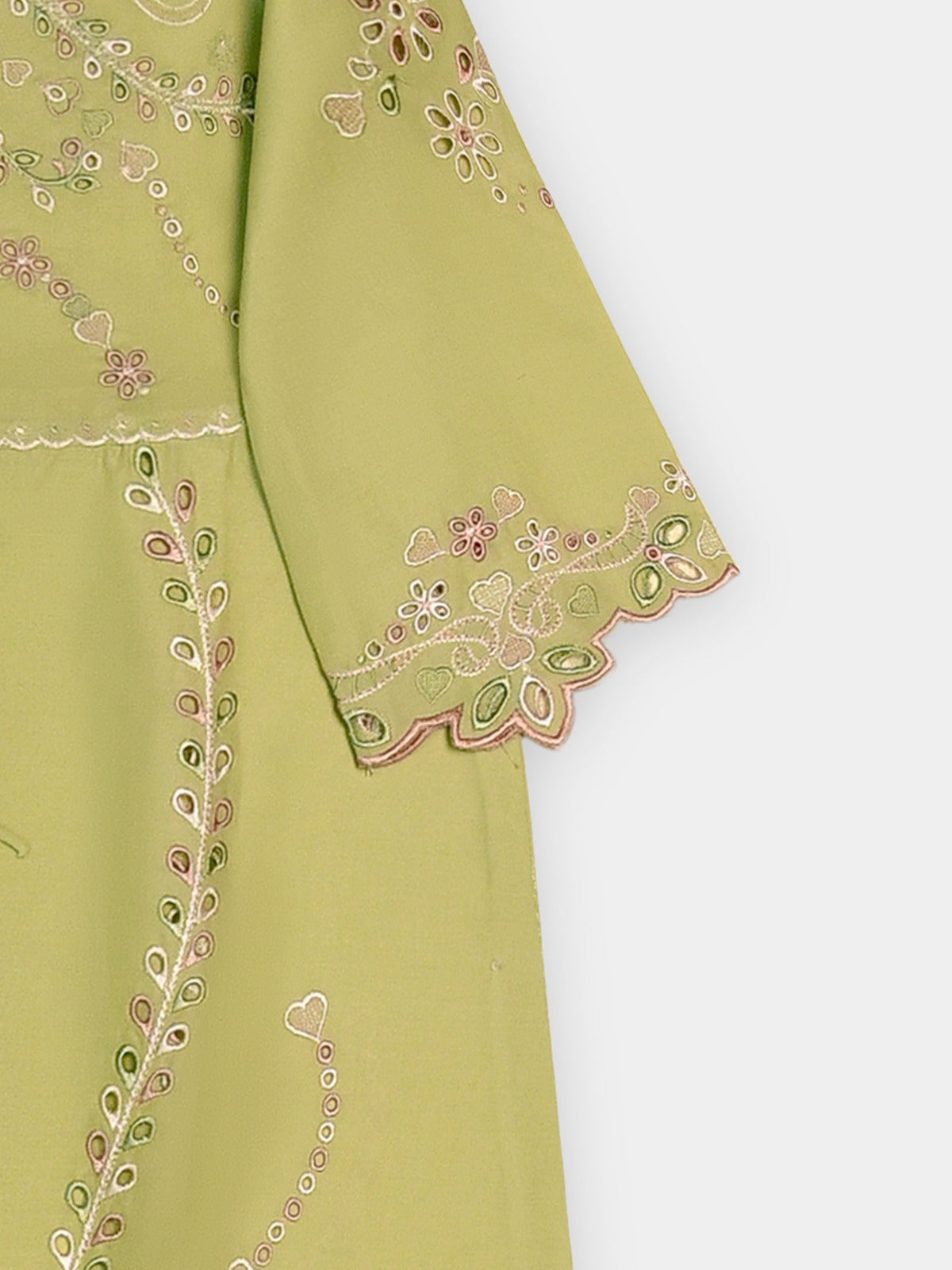 (Kid) Embroidered Cambric Suit WS010B