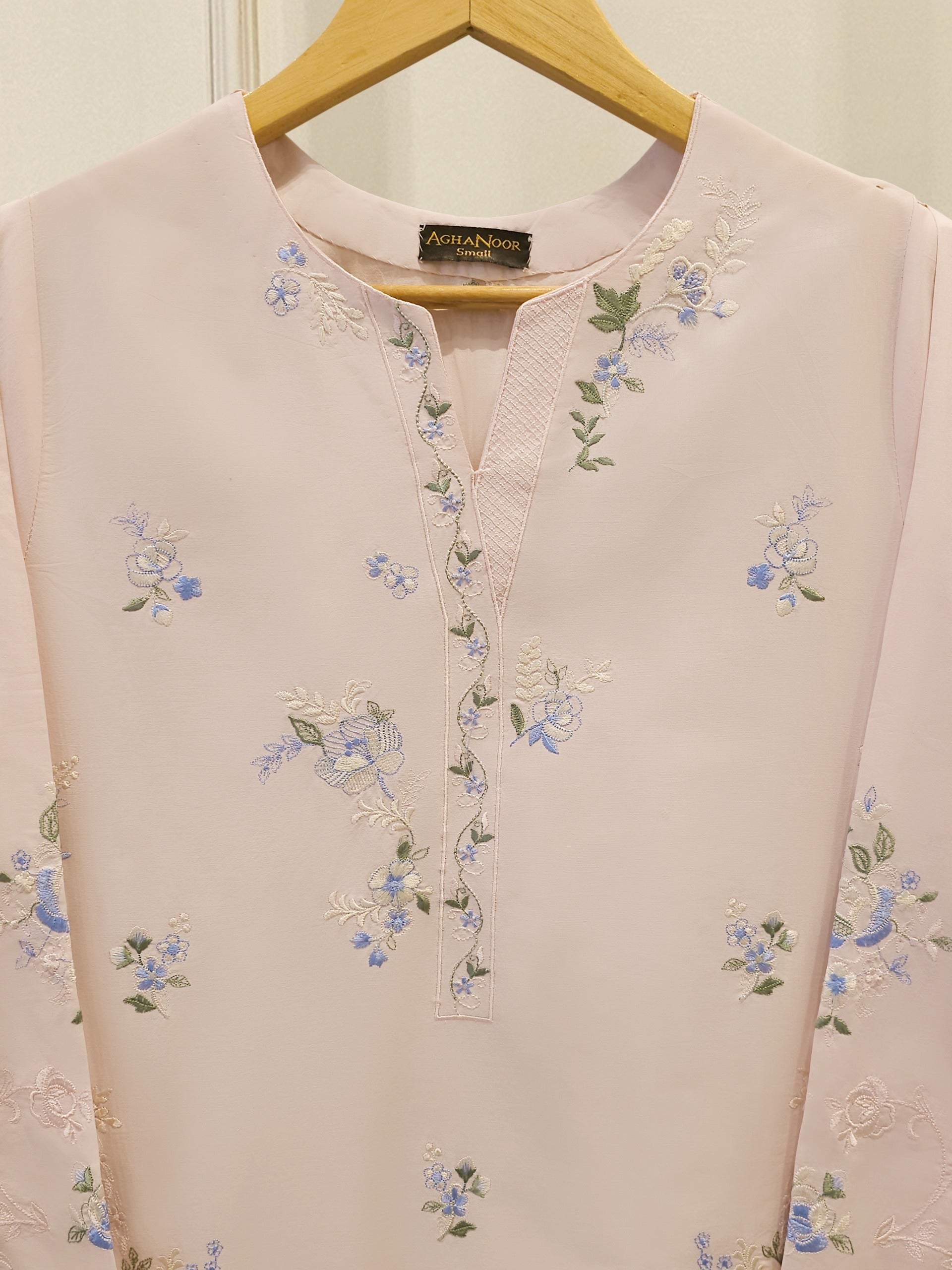 2 Piece - Embroidered Cambric Suit S114118