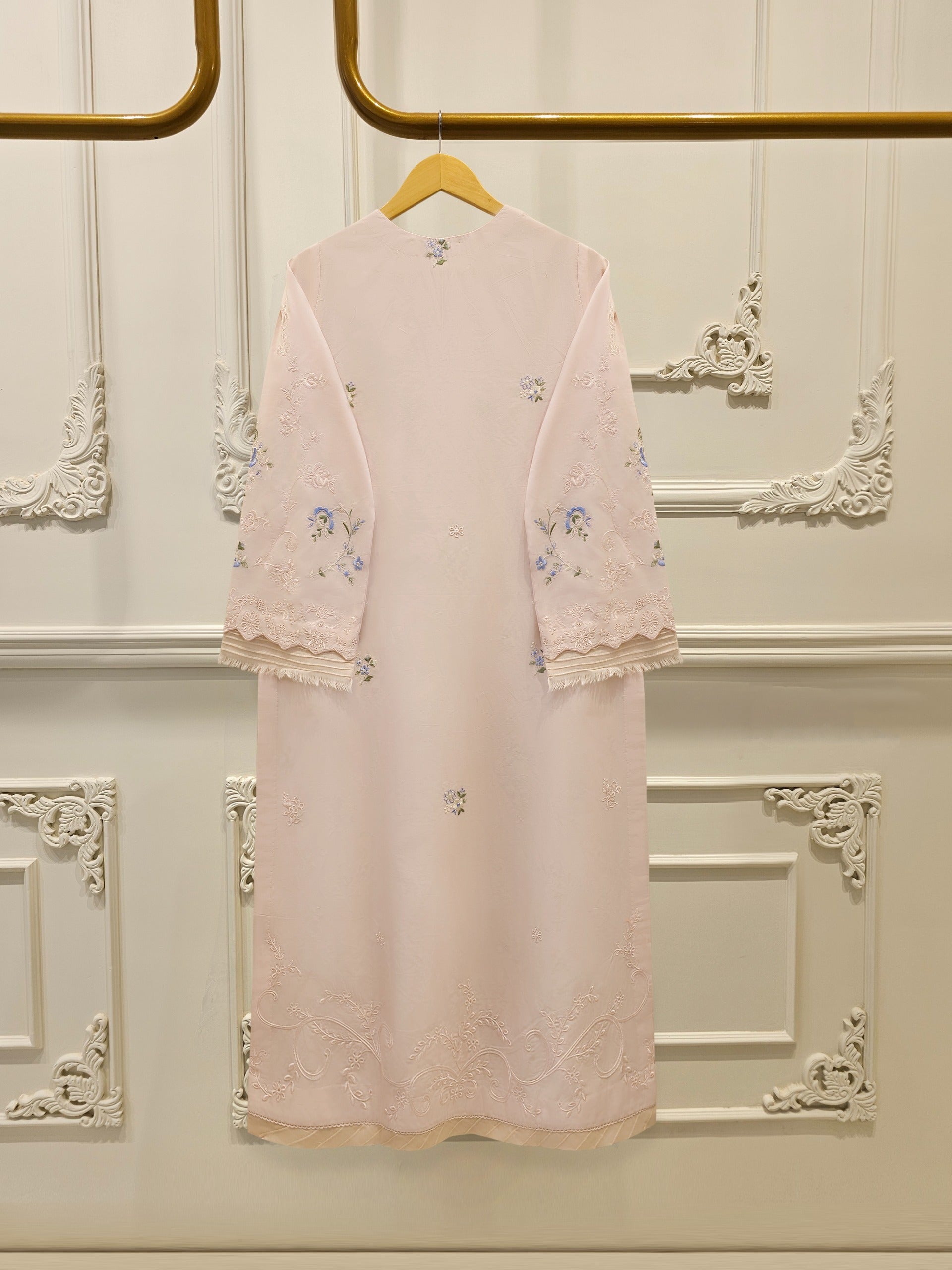 2 Piece - Embroidered Cambric Suit S114118