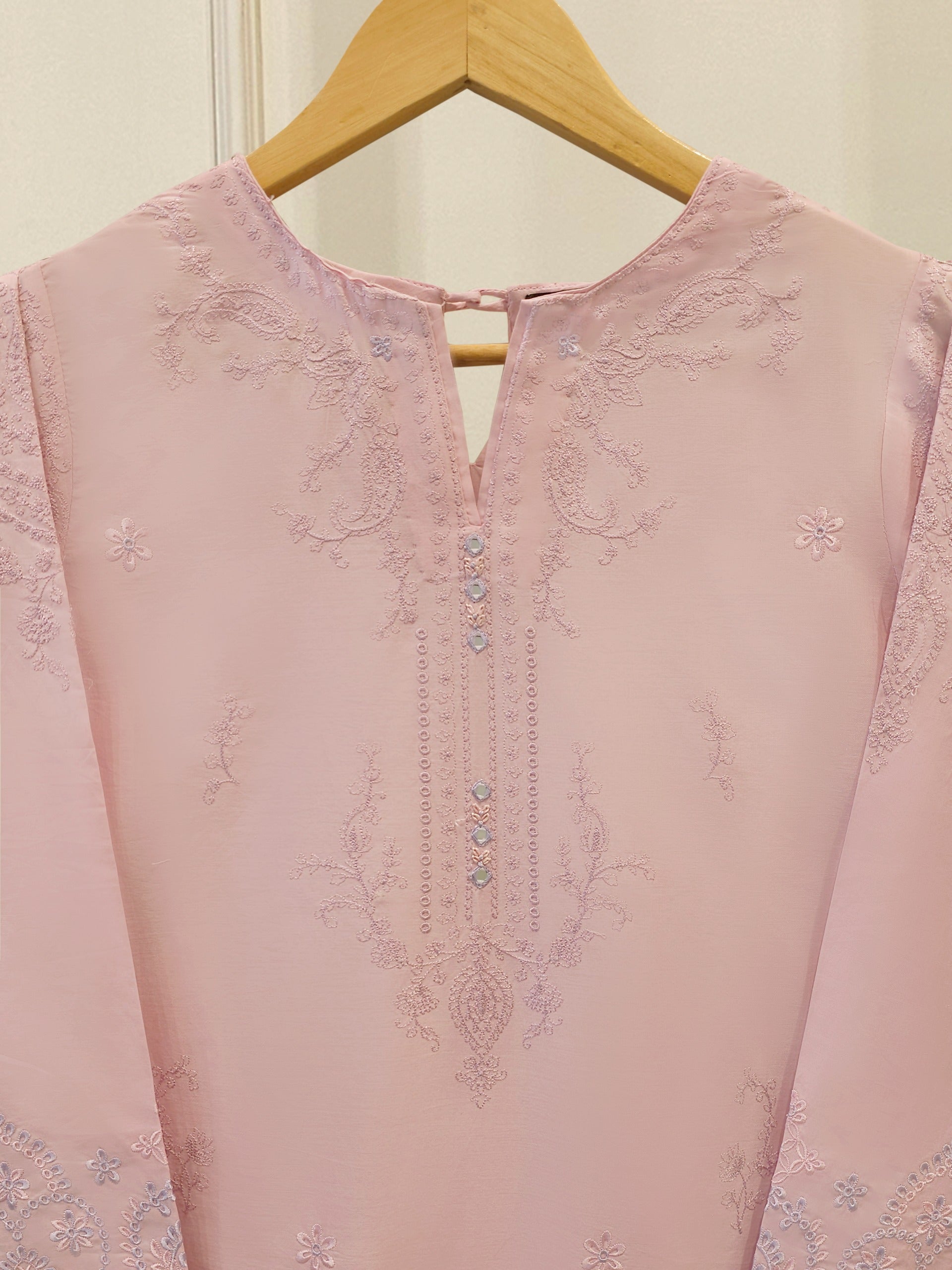 2 Piece - Embroidered Cambric Suit S114139
