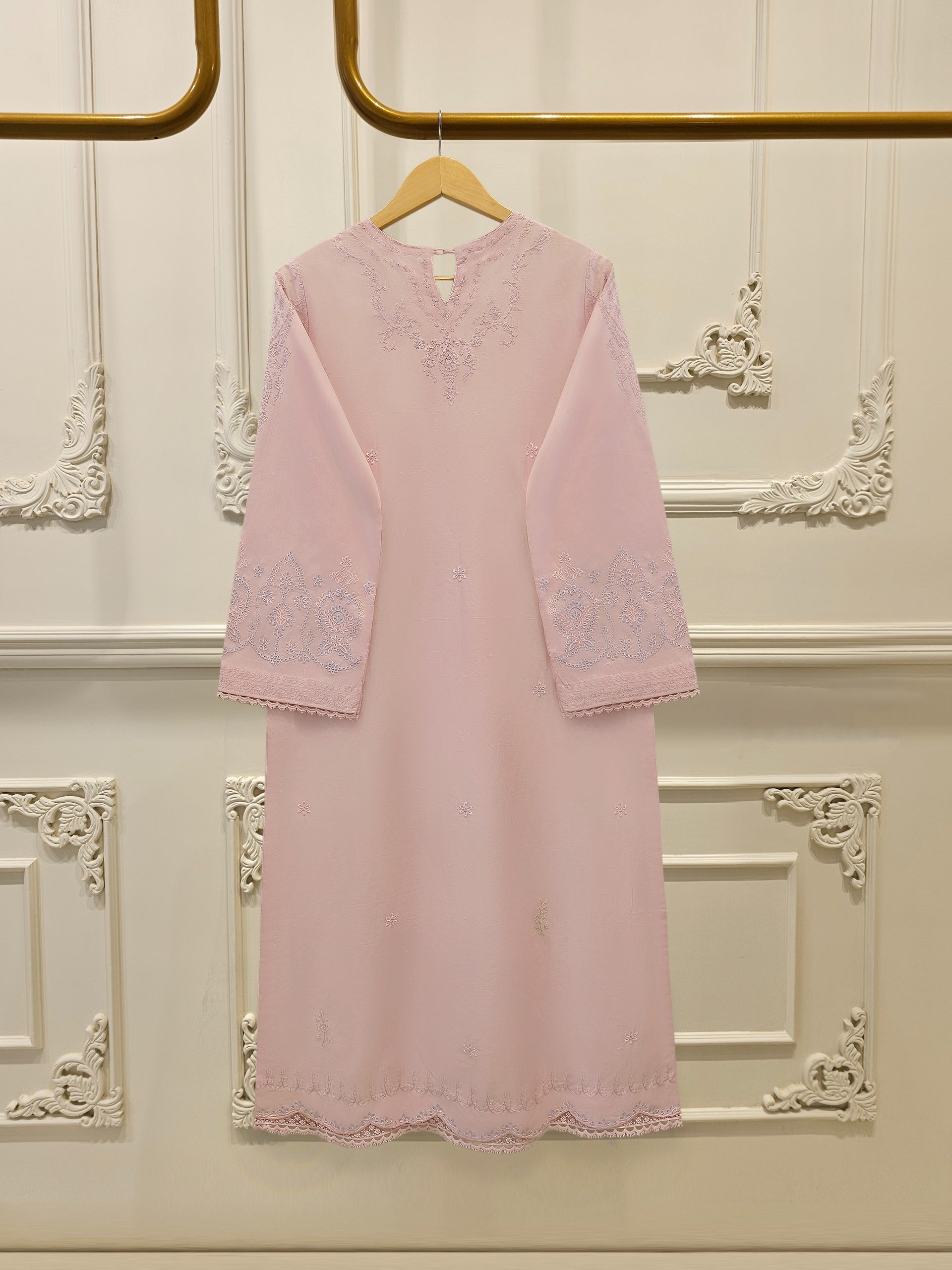 2 Piece - Embroidered Cambric Suit S114139