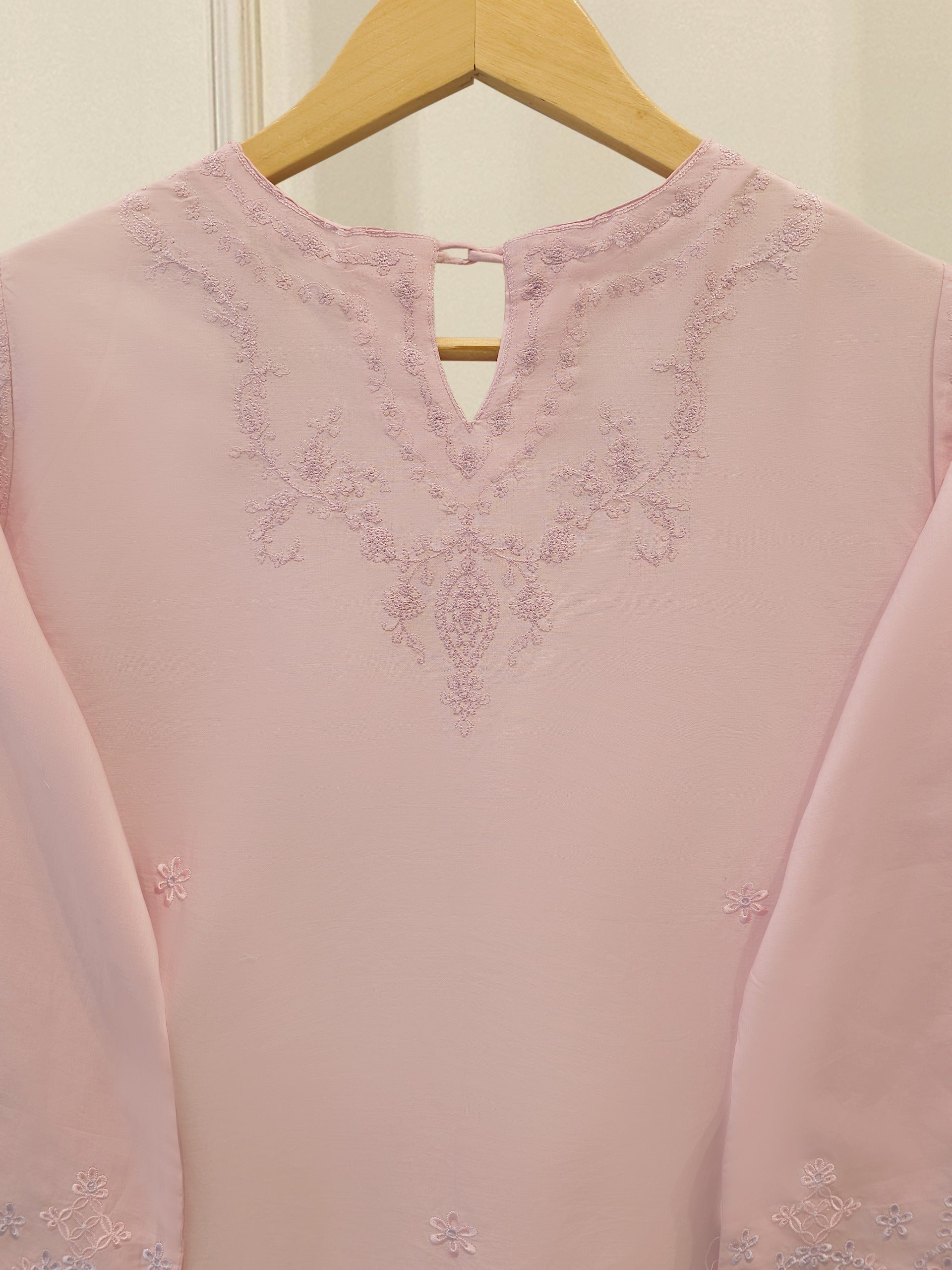 2 Piece - Embroidered Cambric Suit S114139