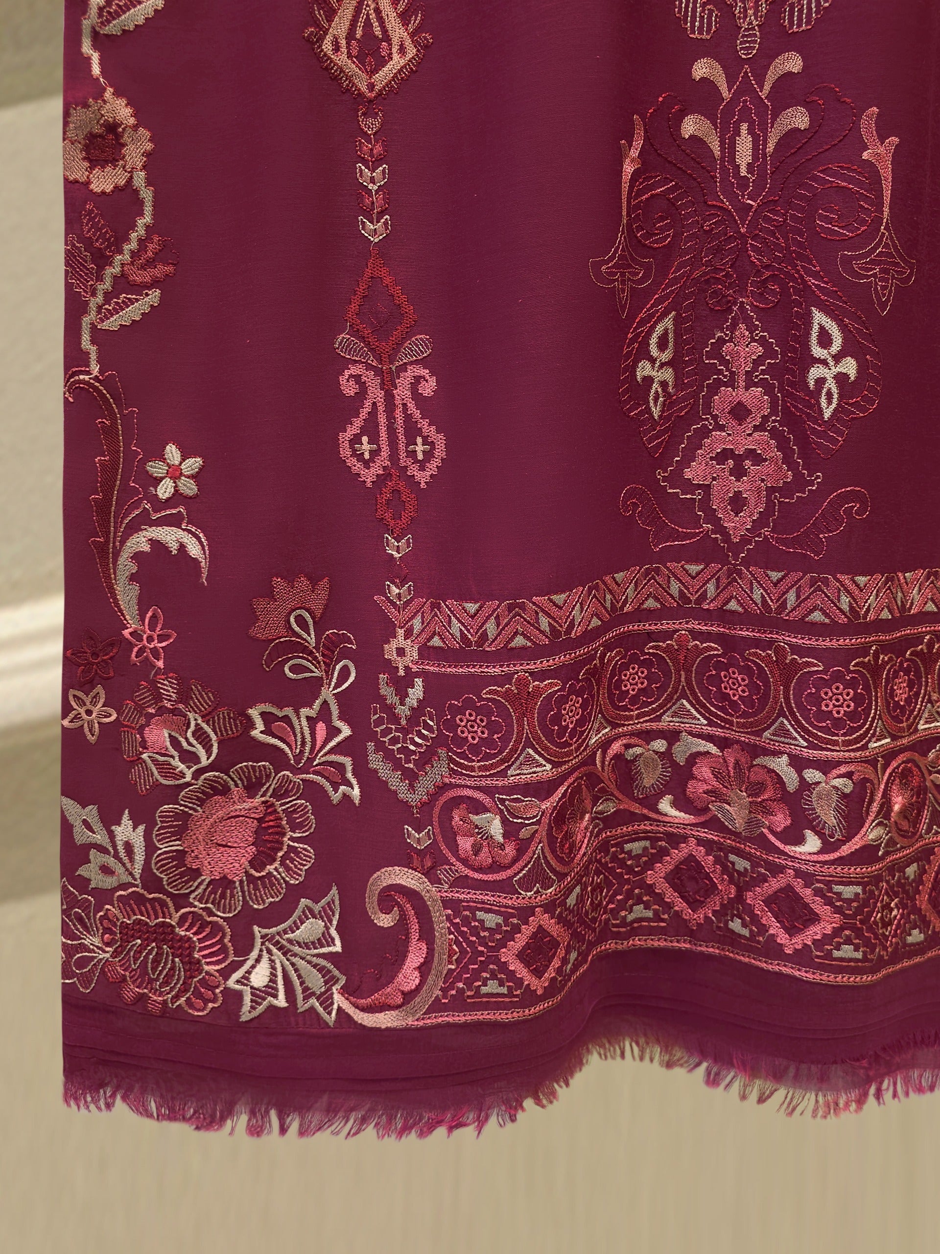 2 Piece - Embroidered Kora Cotton Suit S114173