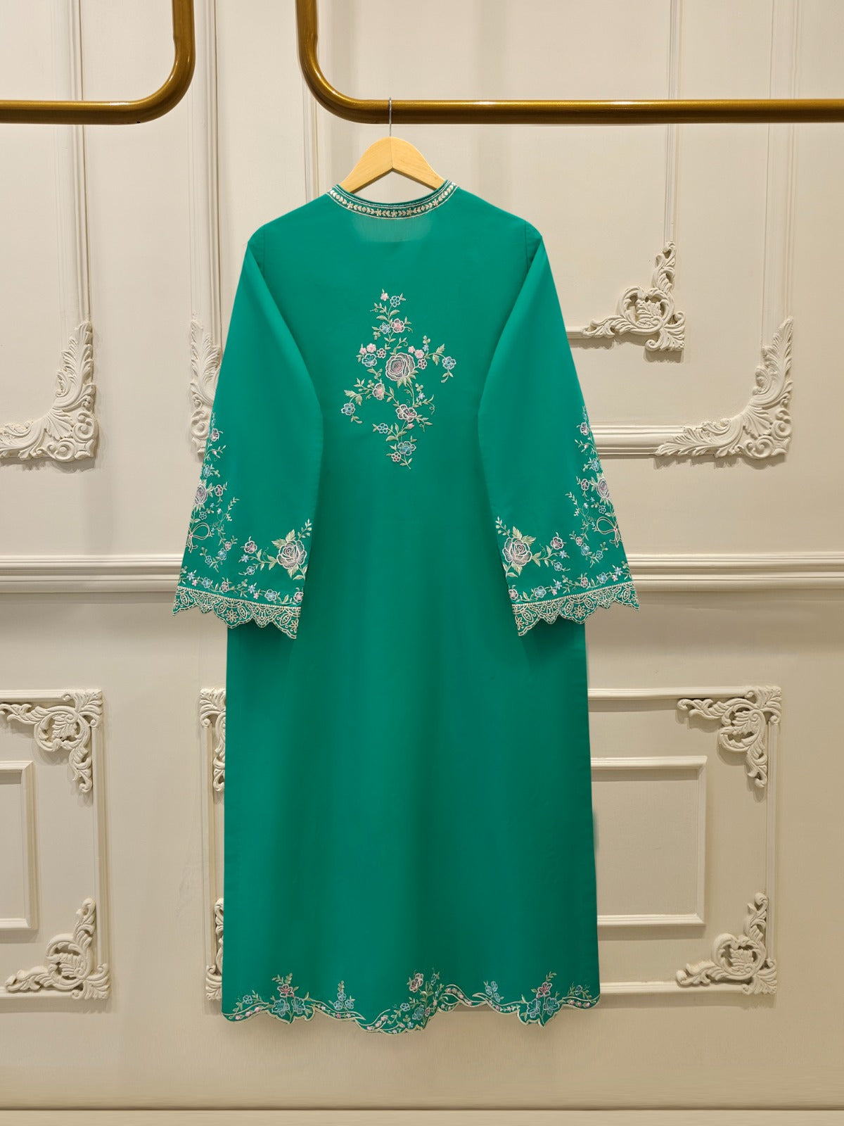 2 Piece - Embroidered Cambric Suit S114181
