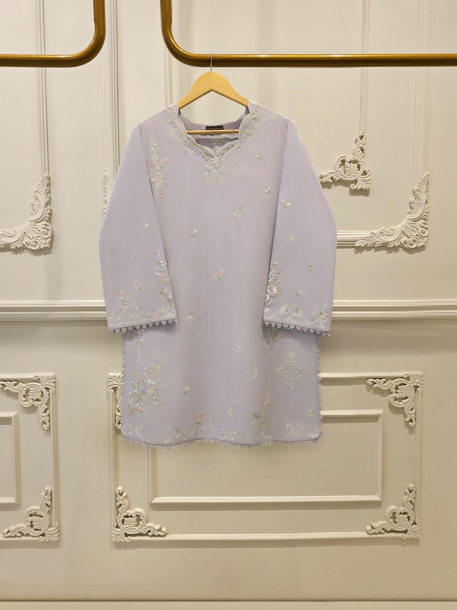 2 Piece - Embroidered Cambric Suit S114180