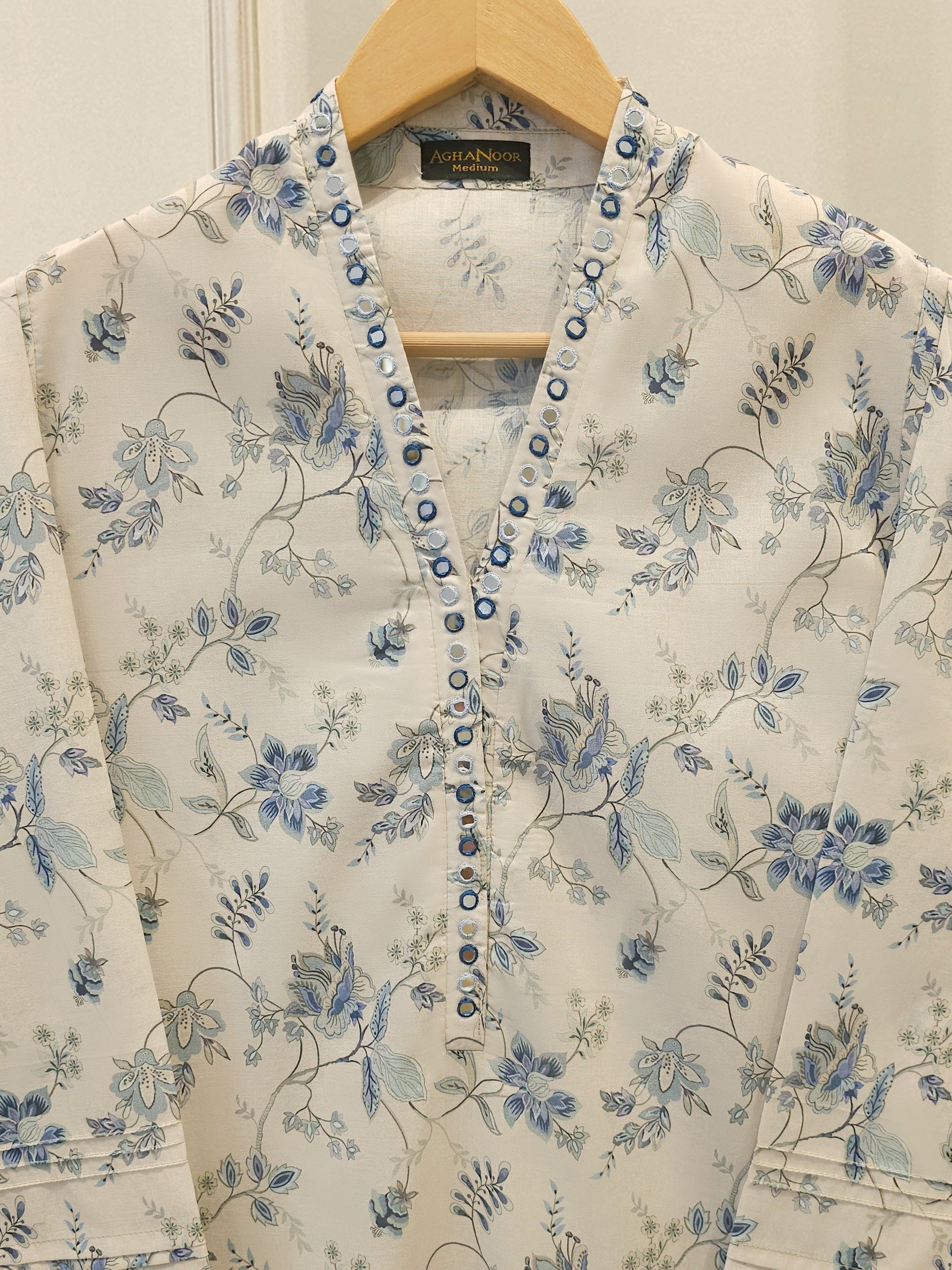 Digital Printed Cambric Shirt S114243
