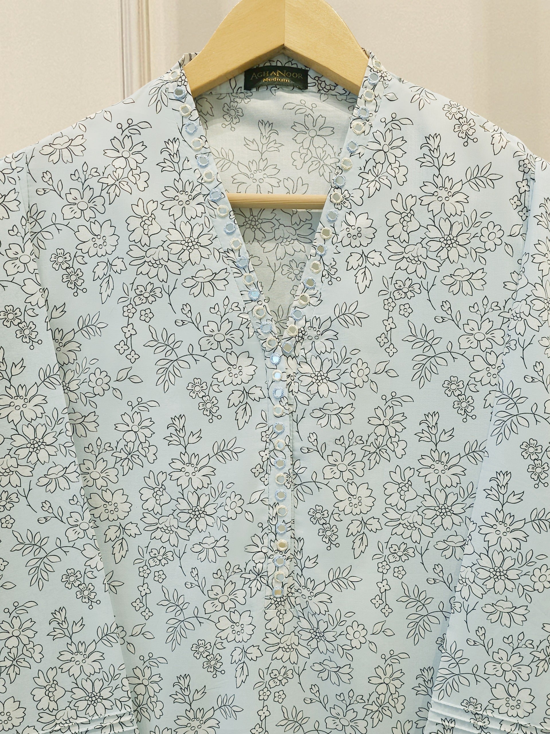 Digital Printed Cambric Shirt S114241