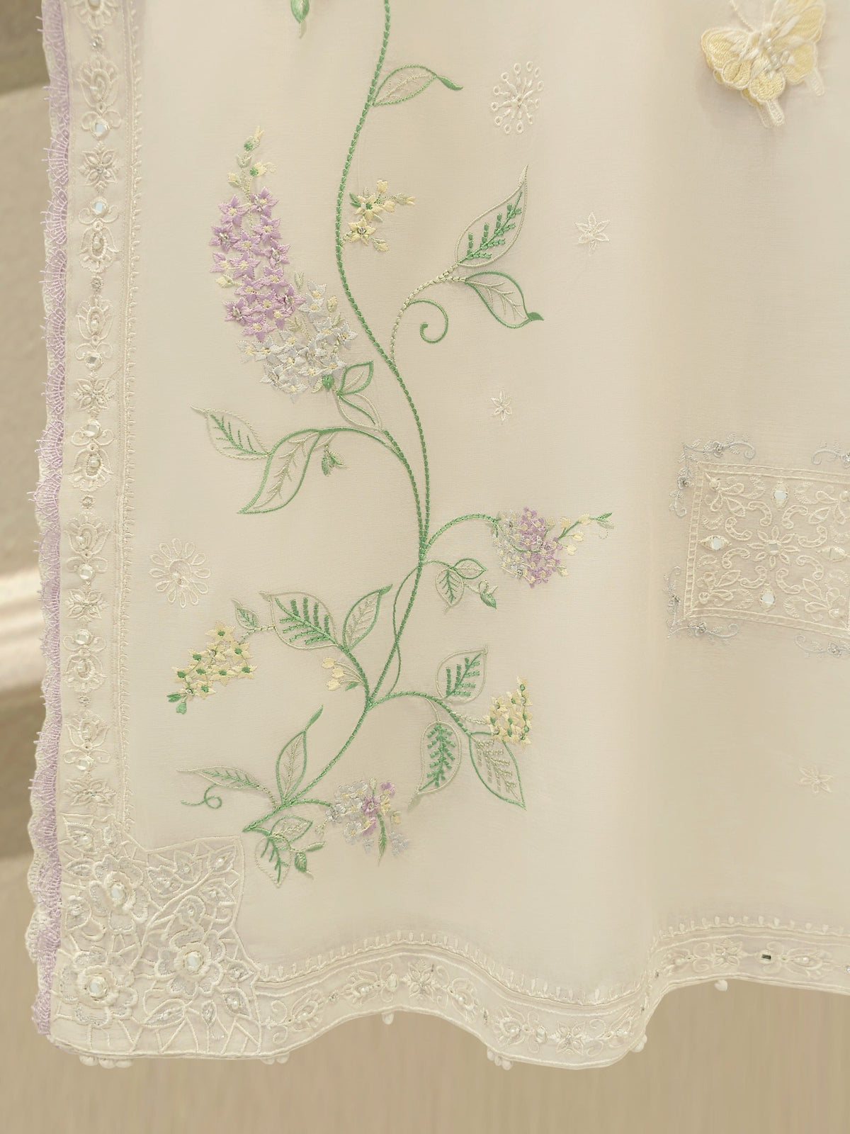 3 Piece - Embroidered Kora Cotton Suit WS00308