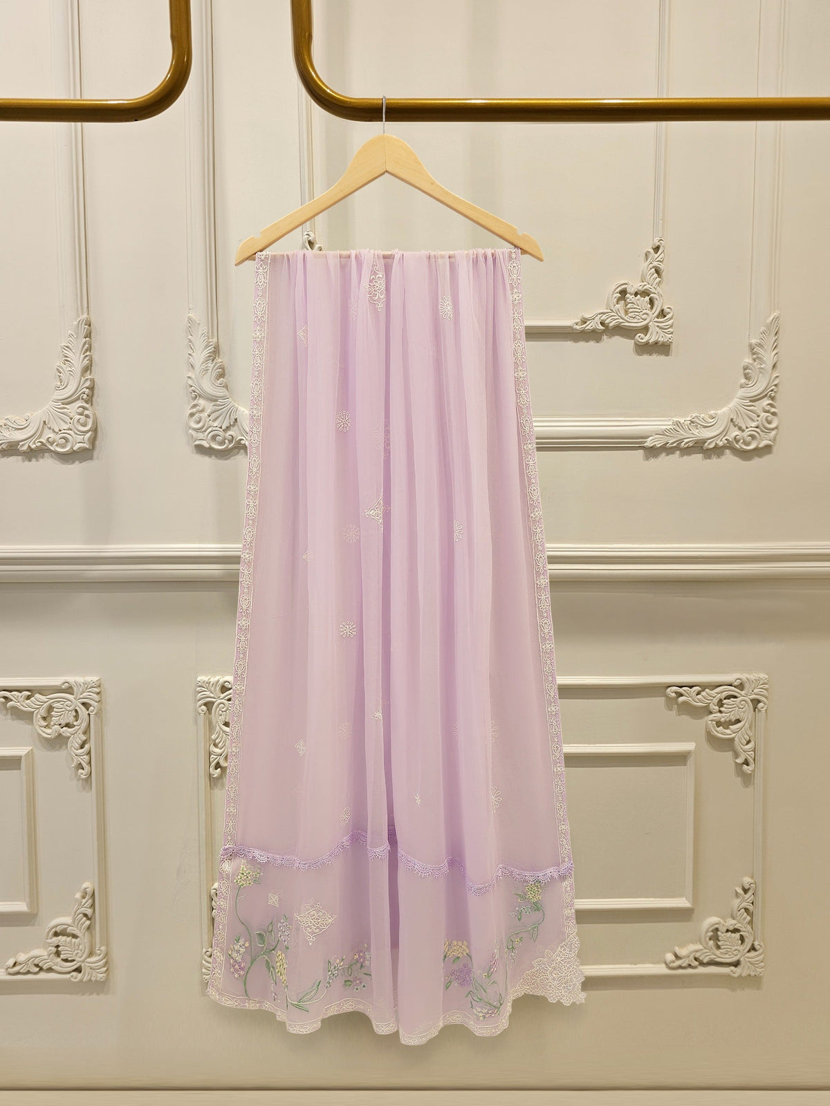 3 Piece - Embroidered Kora Cotton Suit WS00308