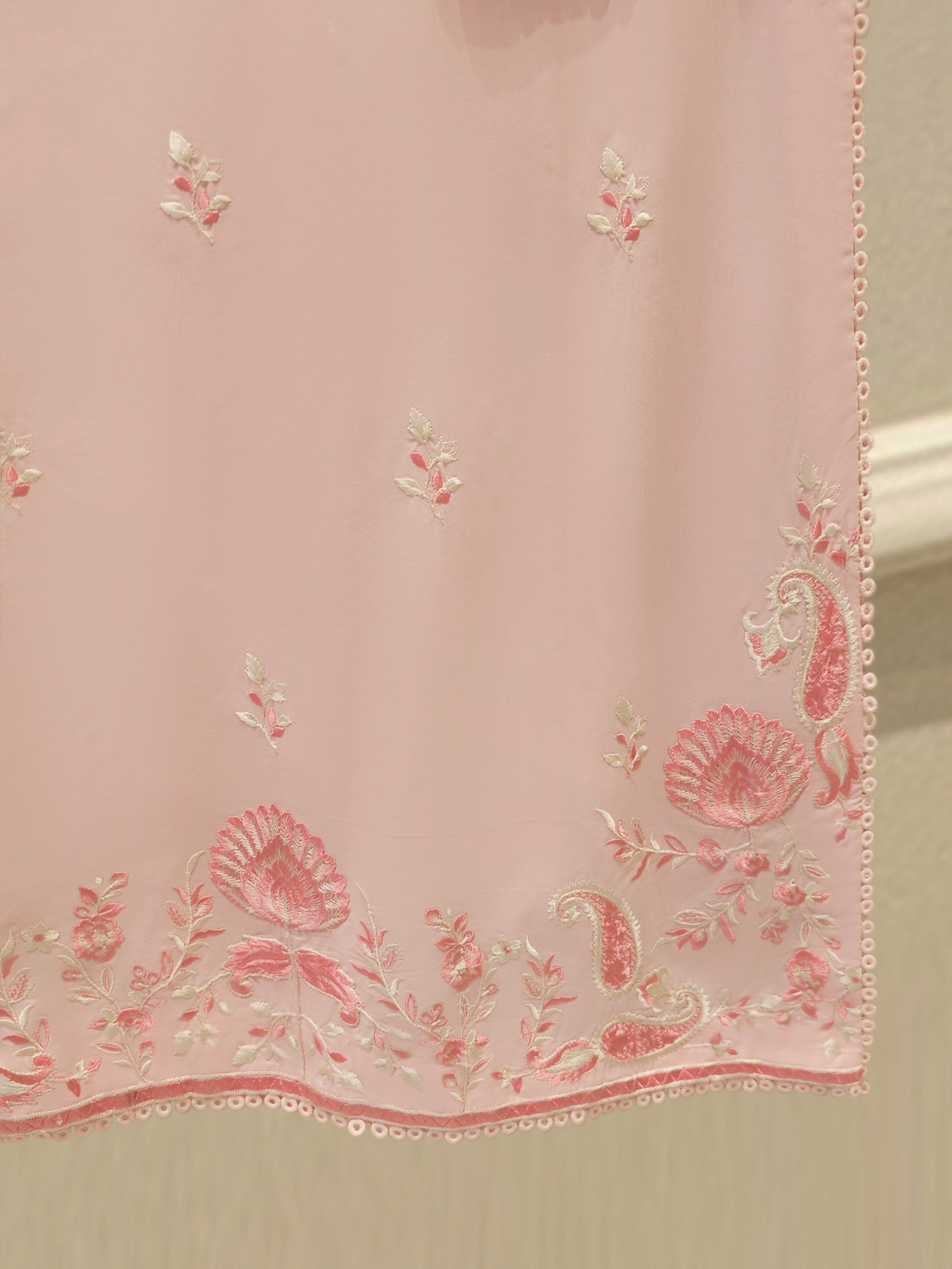 2 Piece - Embroidered Cambric Suit S114358