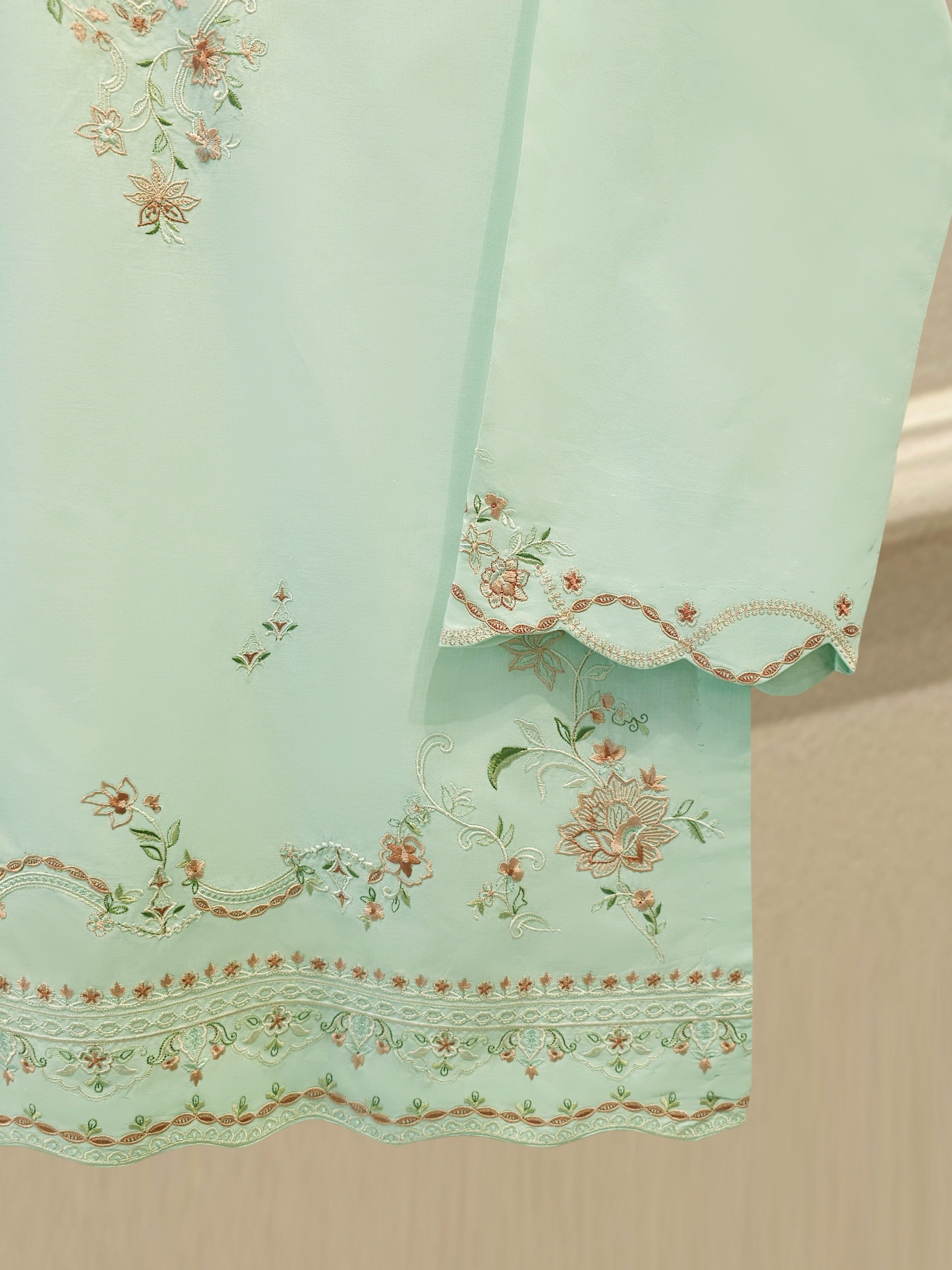 2 Piece - Embroidered Cambric Suit S114313
