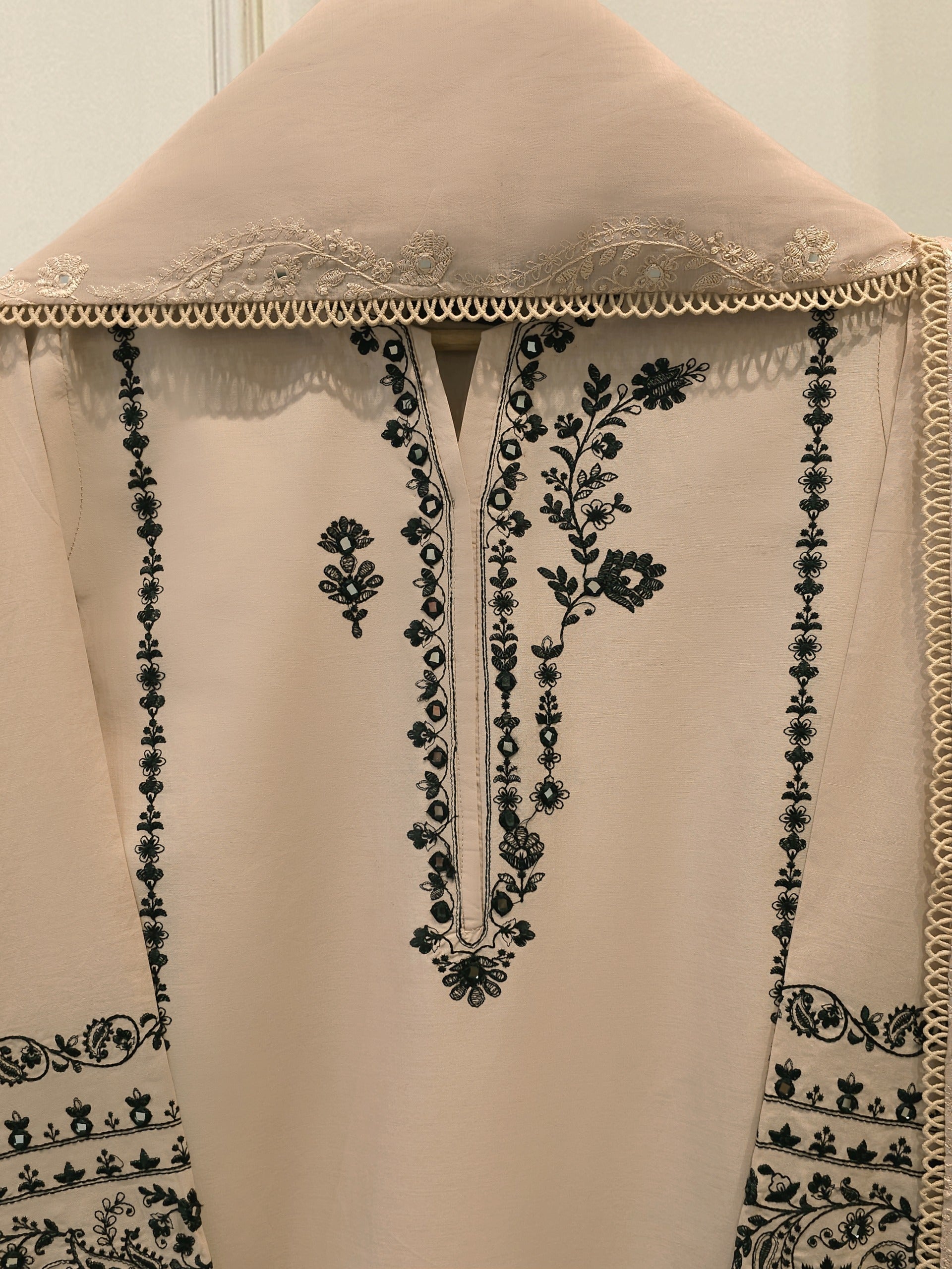 2 Piece - Embroidered Cambric Suit S114550