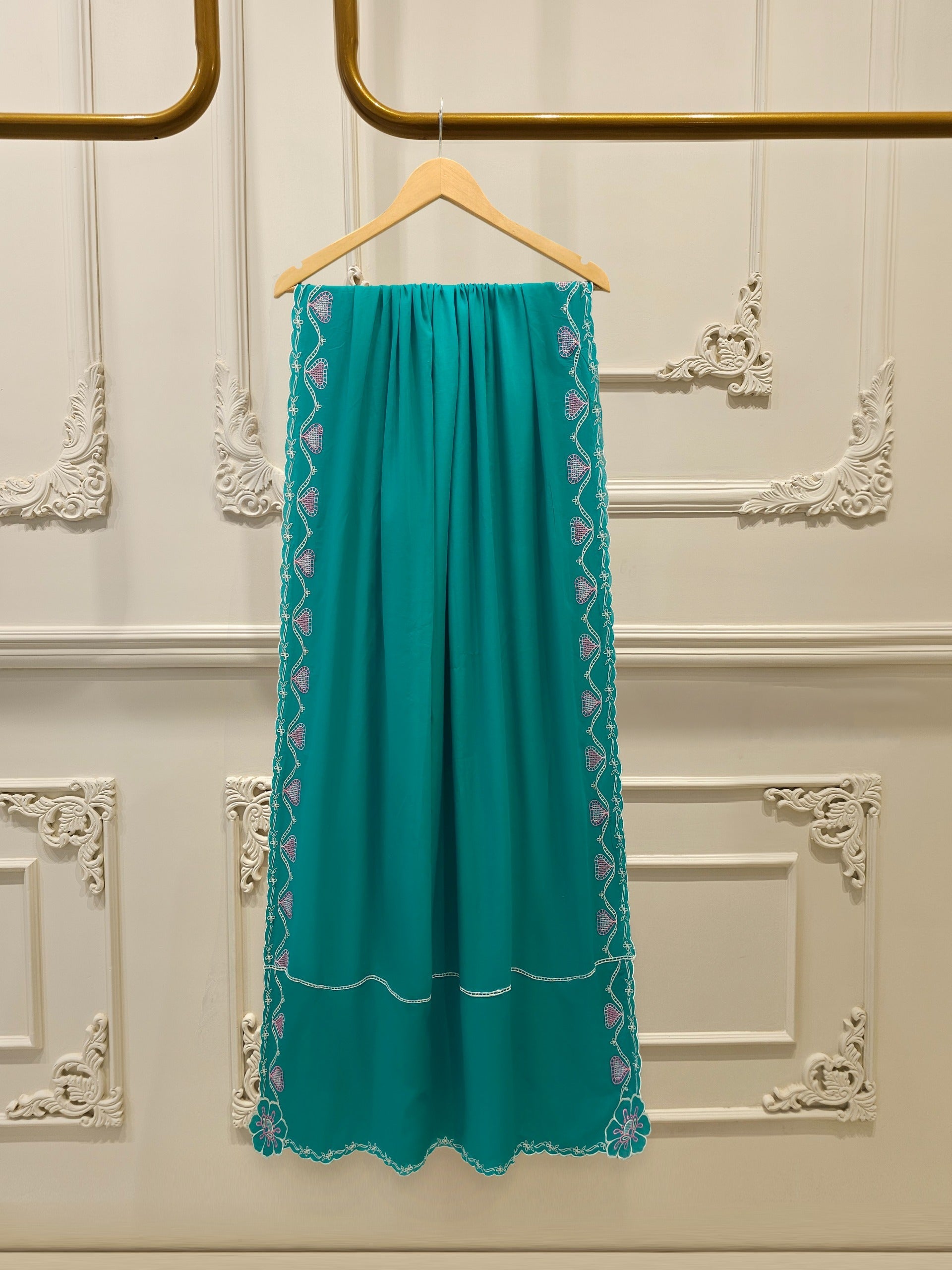 3 Piece - Embroidered Cambric Suit S114636