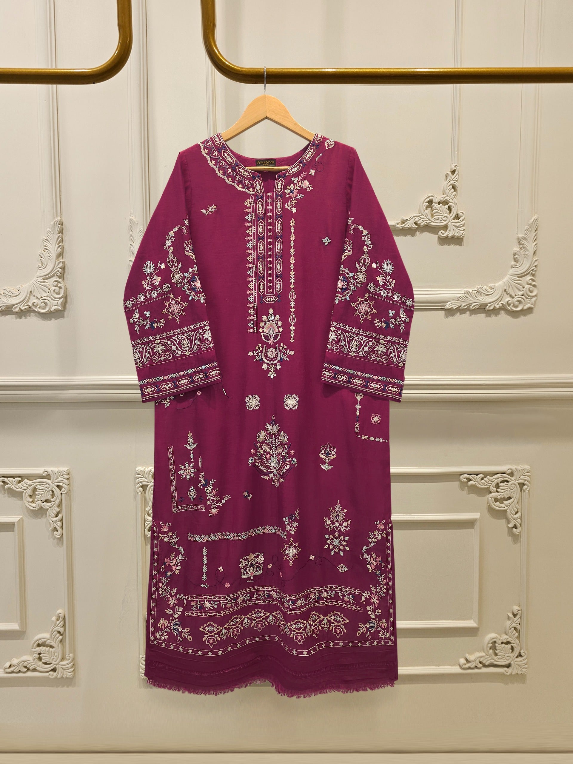 2 Piece - Embroidered Kora Cotton Suit S114637