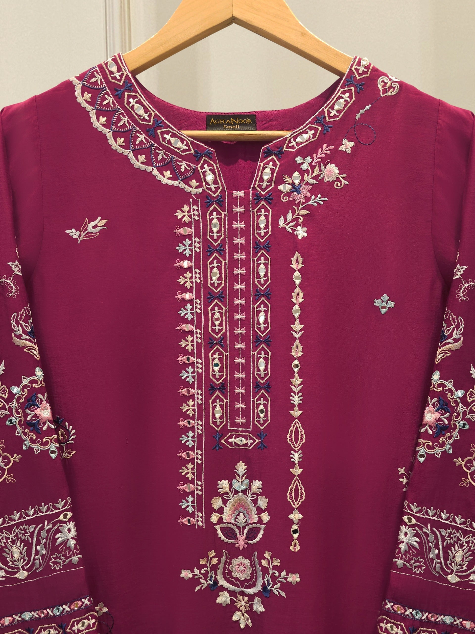 2 Piece - Embroidered Kora Cotton Suit S114637