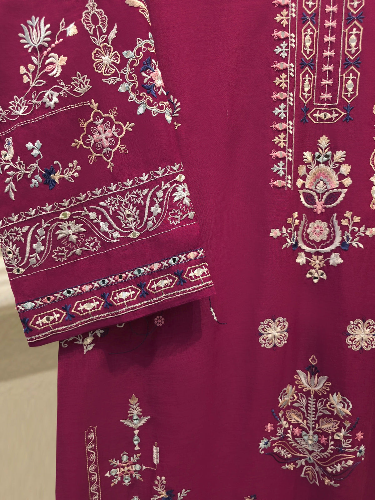 2 Piece - Embroidered Kora Cotton Suit S114637