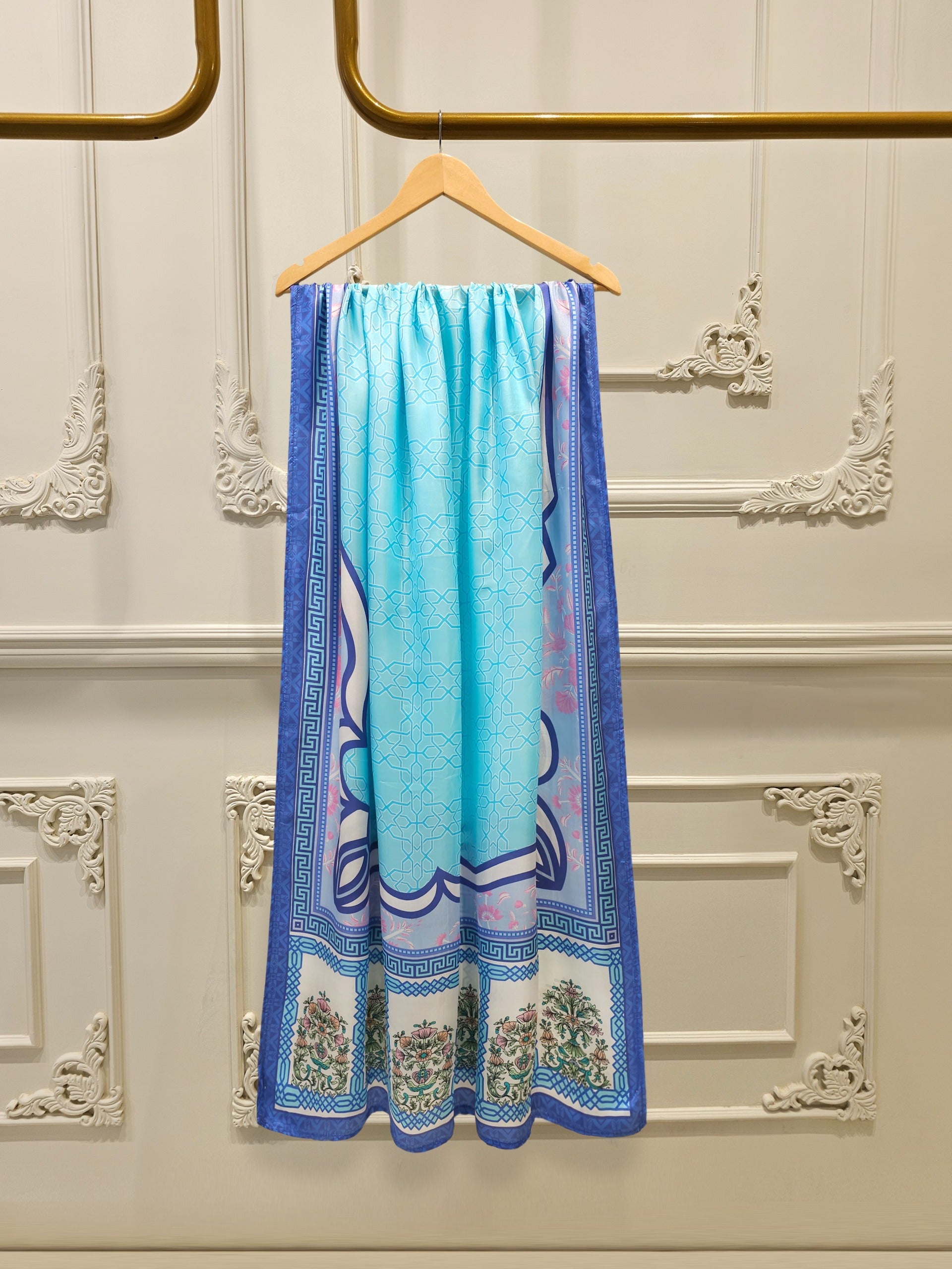 Elegant charmeuse silk Dupatta – Soft & Lightweight D125040