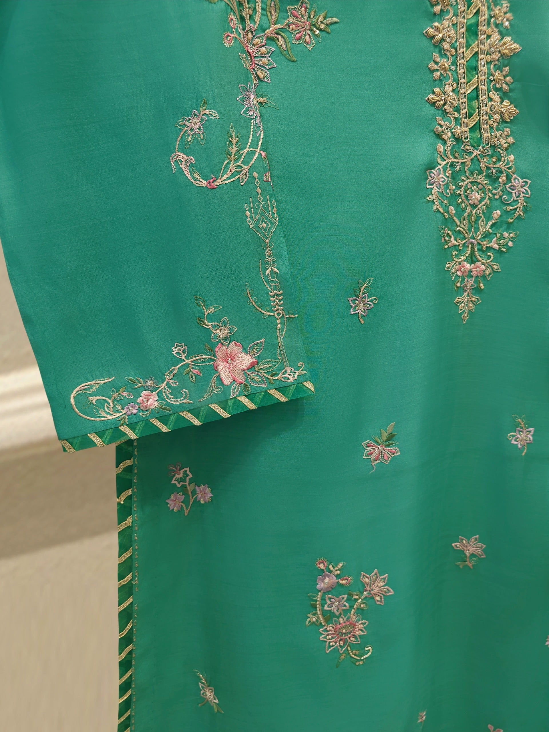 2 Piece - Pure Khaddi Silk Embroidered Suit S114711