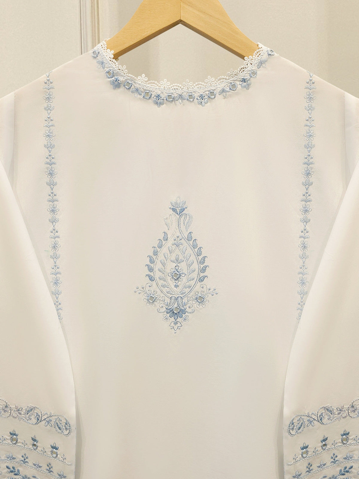 2 Piece - Embroidered Cambric Suit S114673