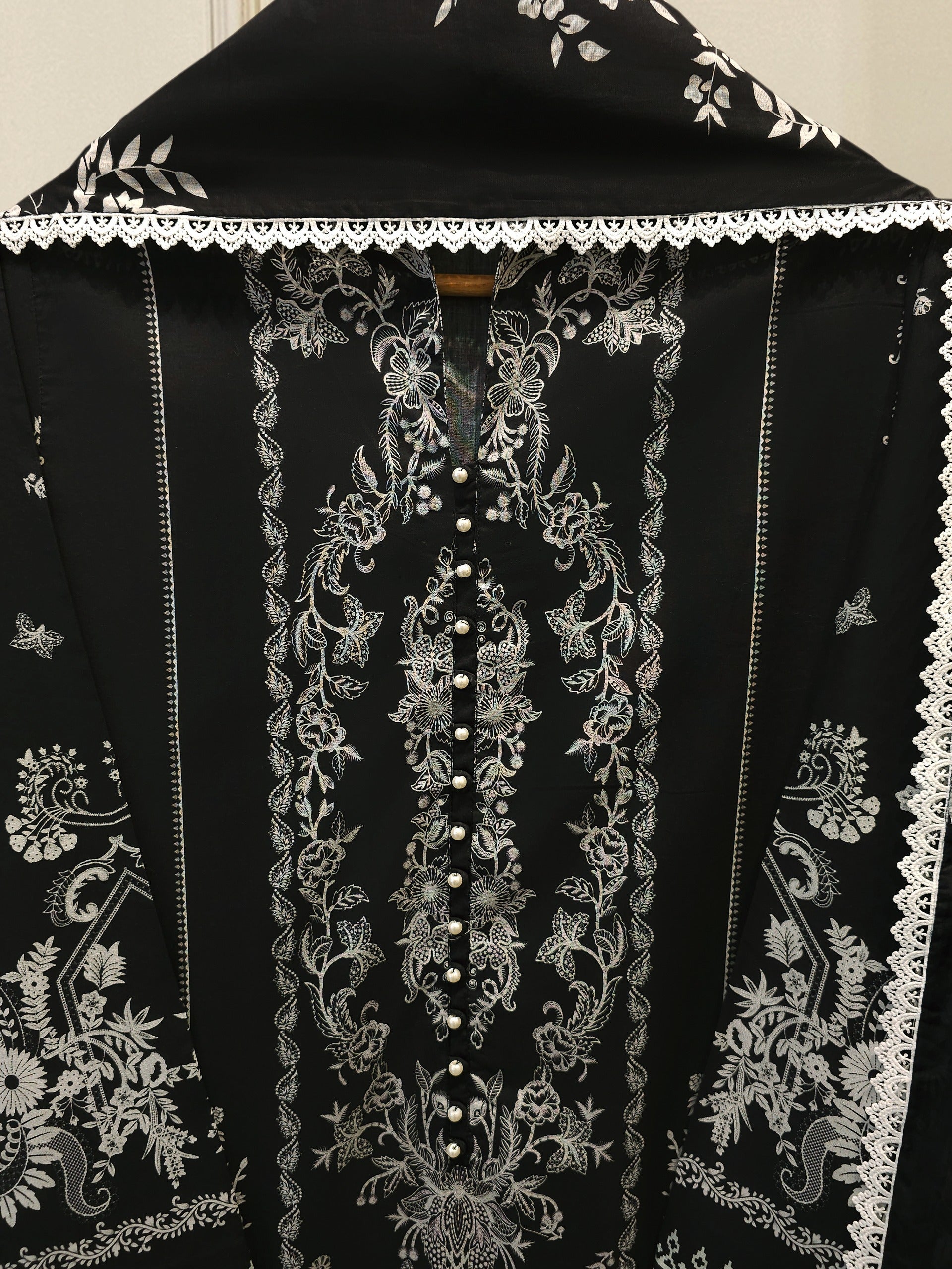 2-Piece Digital Printed Cambric Suit S114734