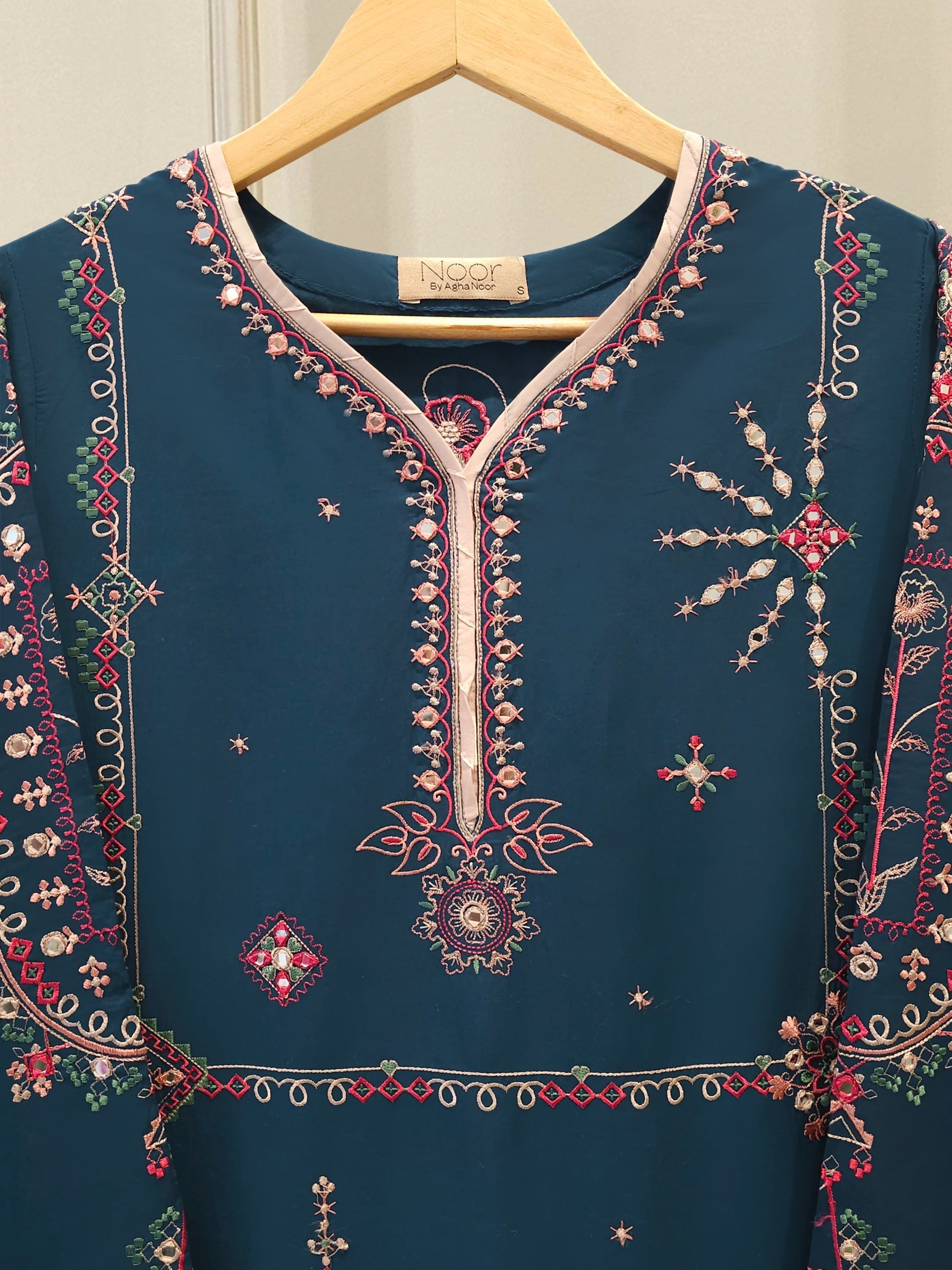 2 Piece - Embroidered Cambric Suit WS00339
