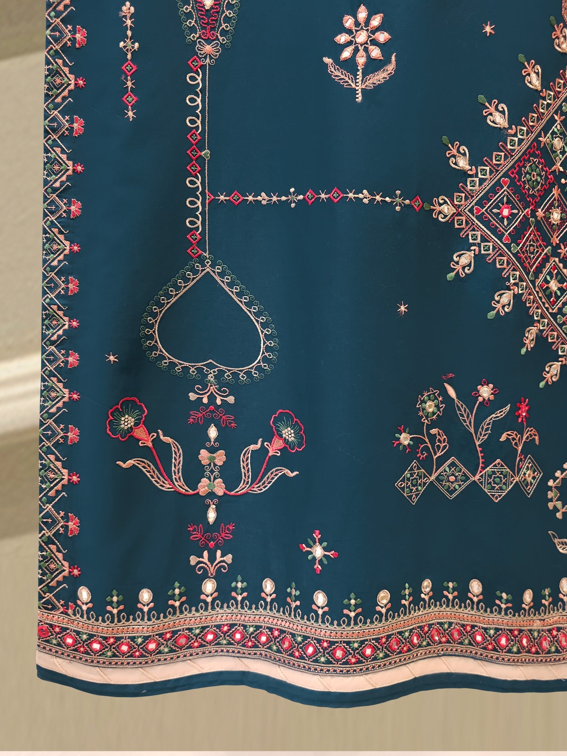 2 Piece - Embroidered Cambric Suit WS00339