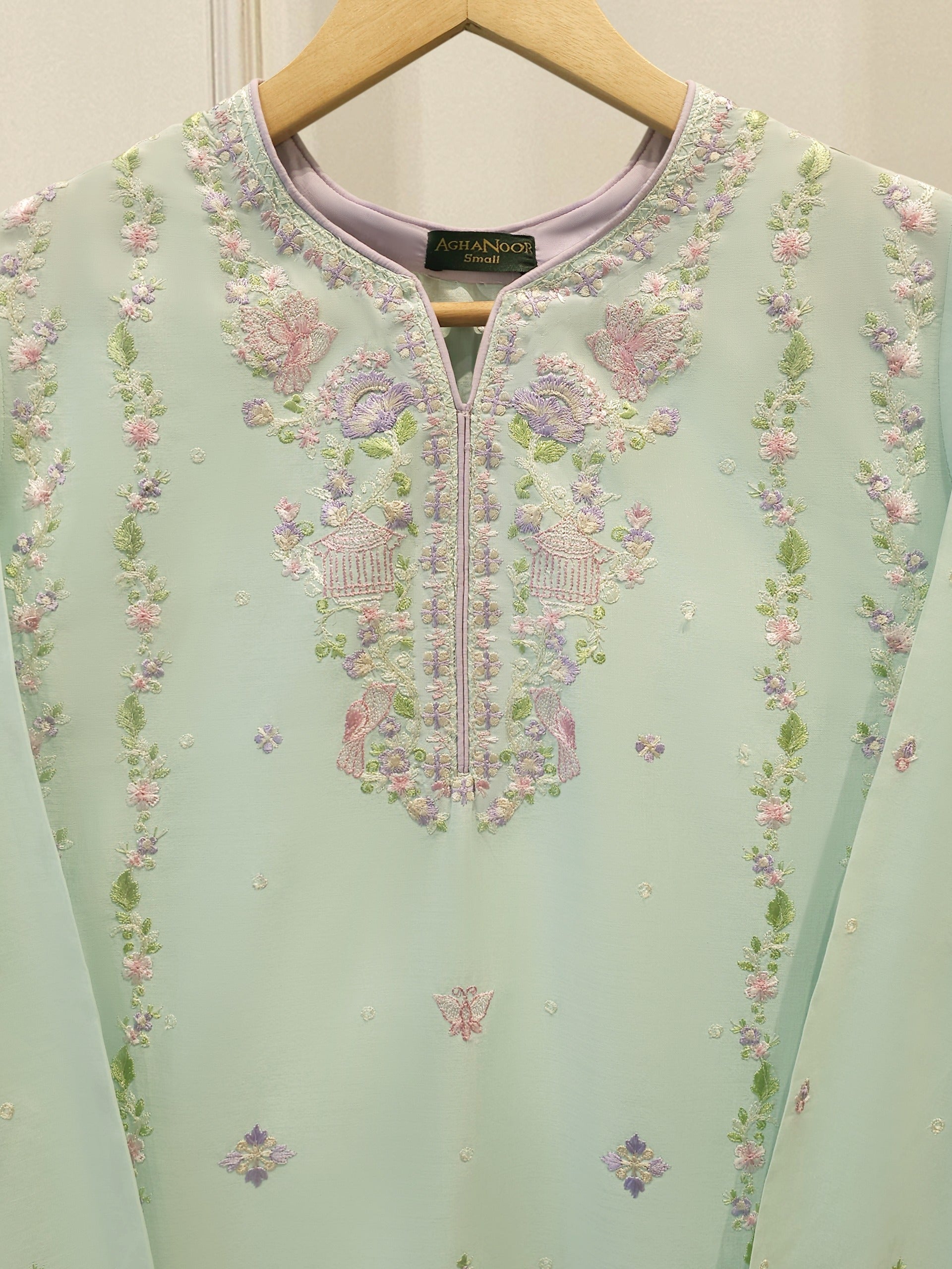 2 Piece - Embroidered Cambric Suit S114860