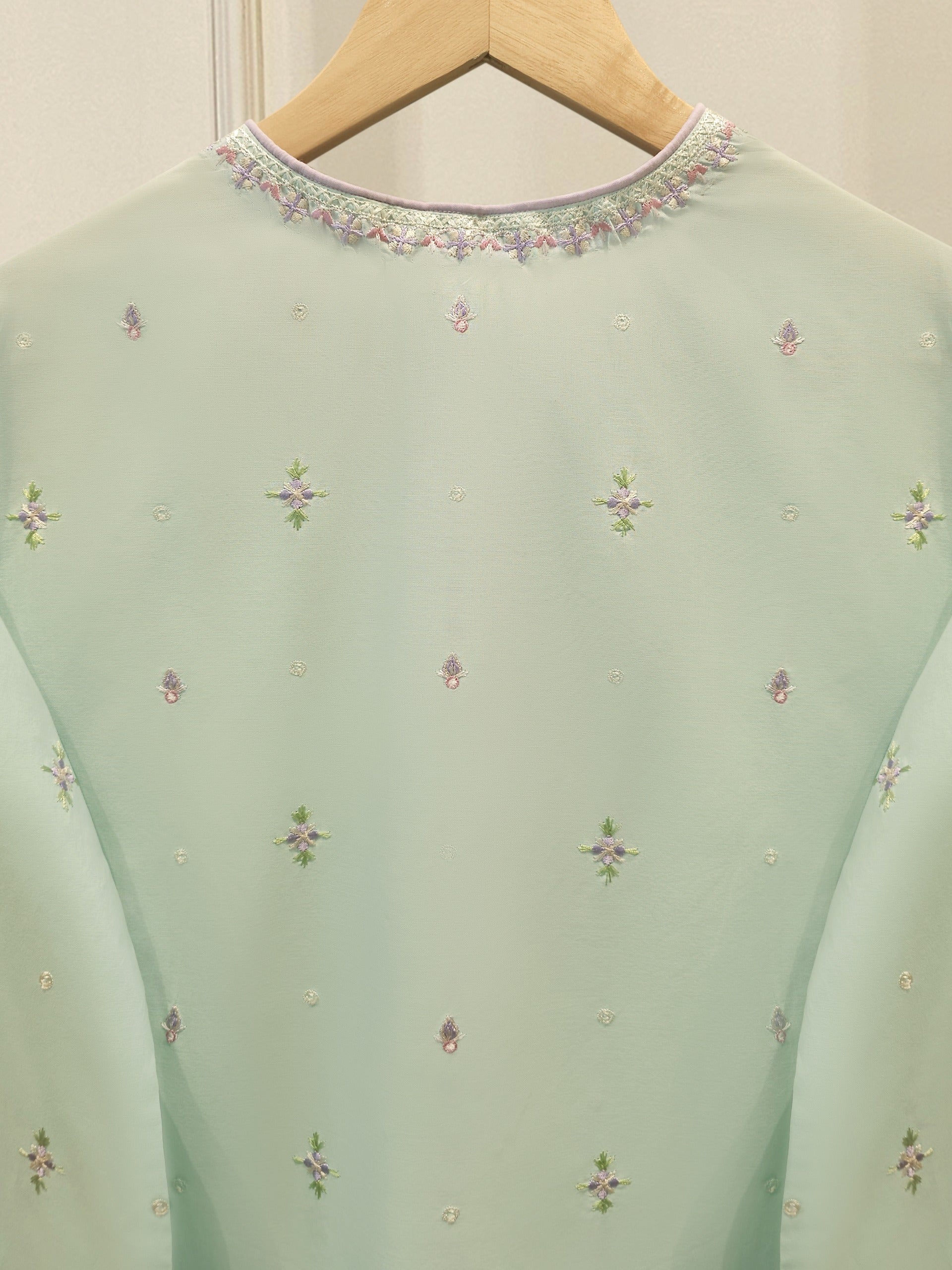 2 Piece - Embroidered Cambric Suit S114860