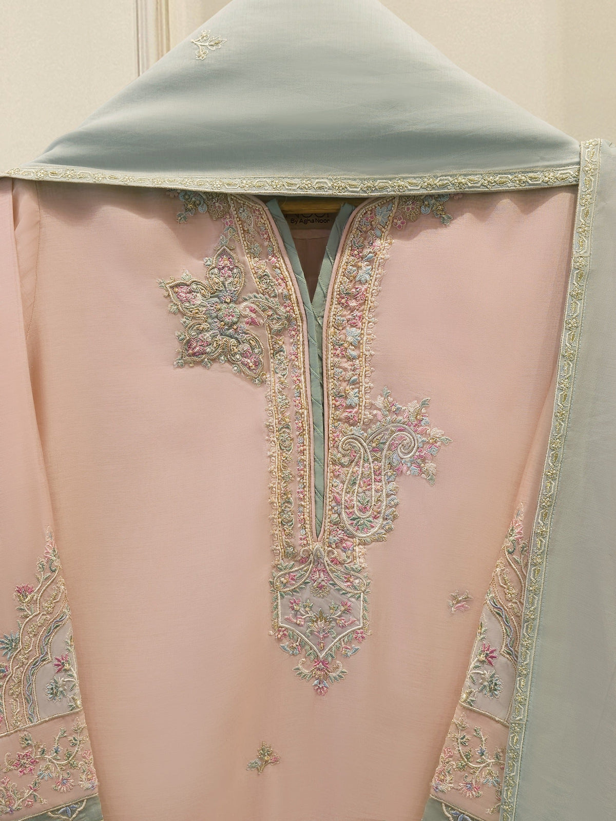3 Piece - Embroidered Kora Cotton Suit WS00341