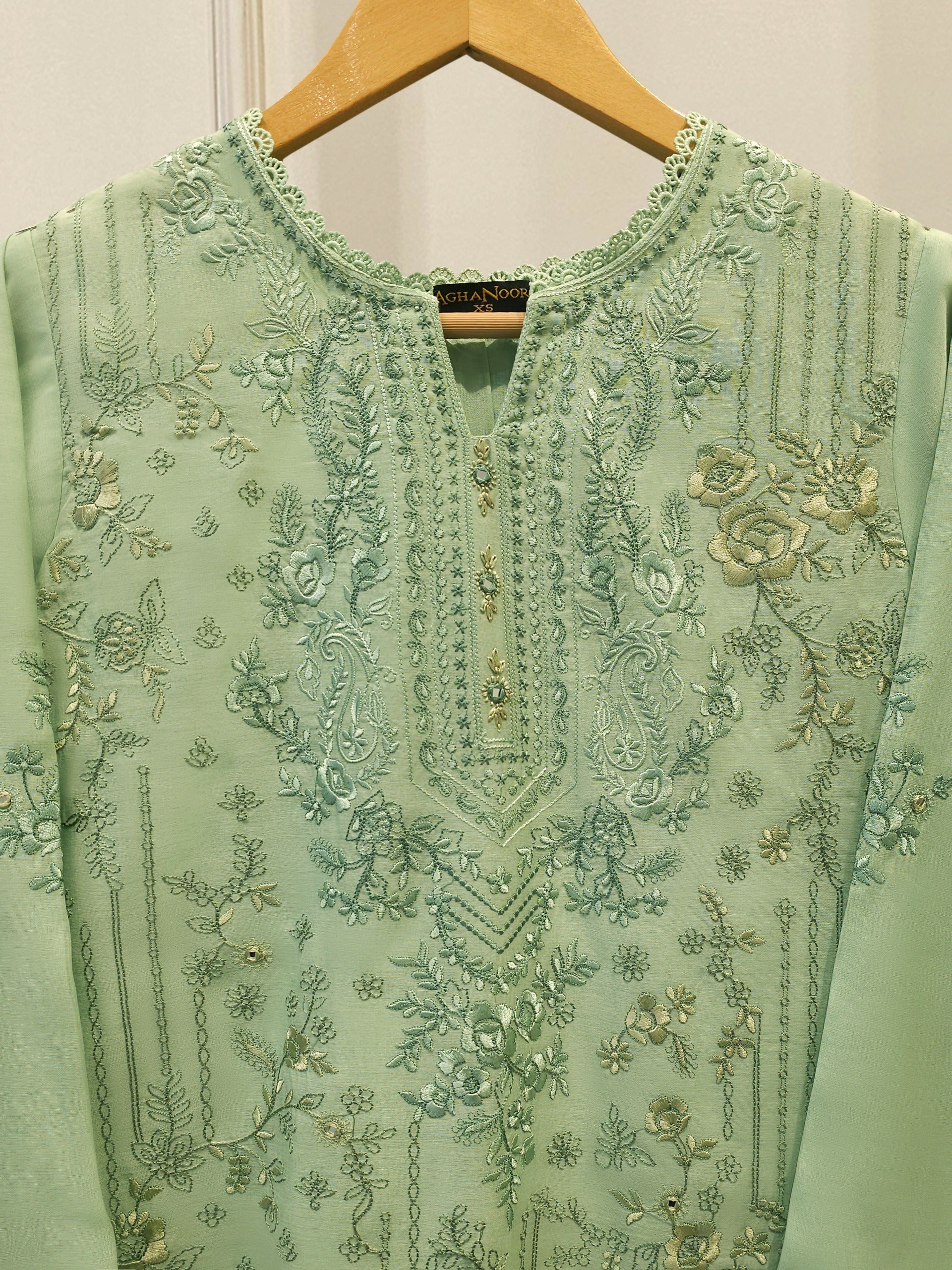 Embroidered Kora Cotton Shirt S114876