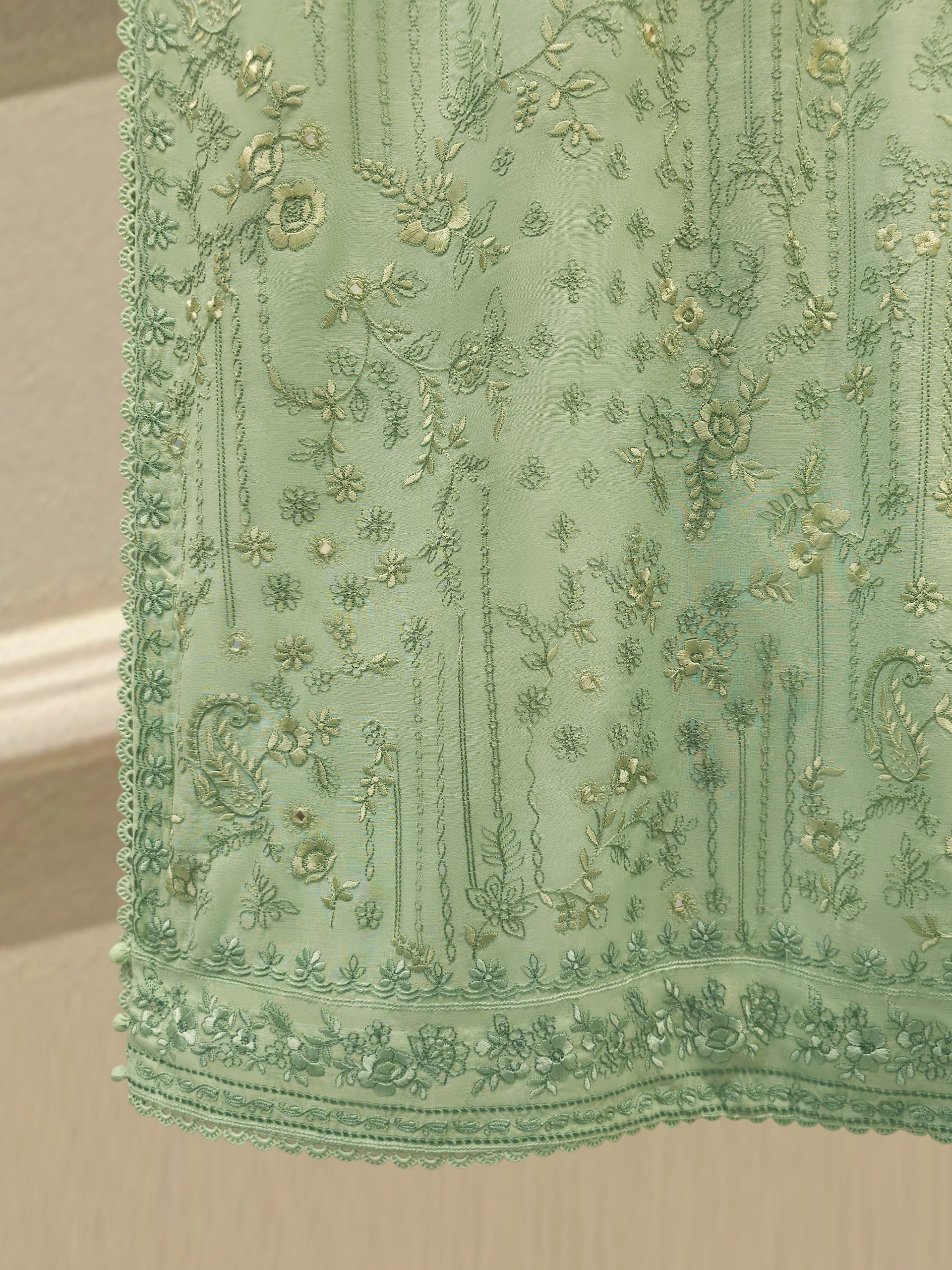 Embroidered Kora Cotton Shirt S114876
