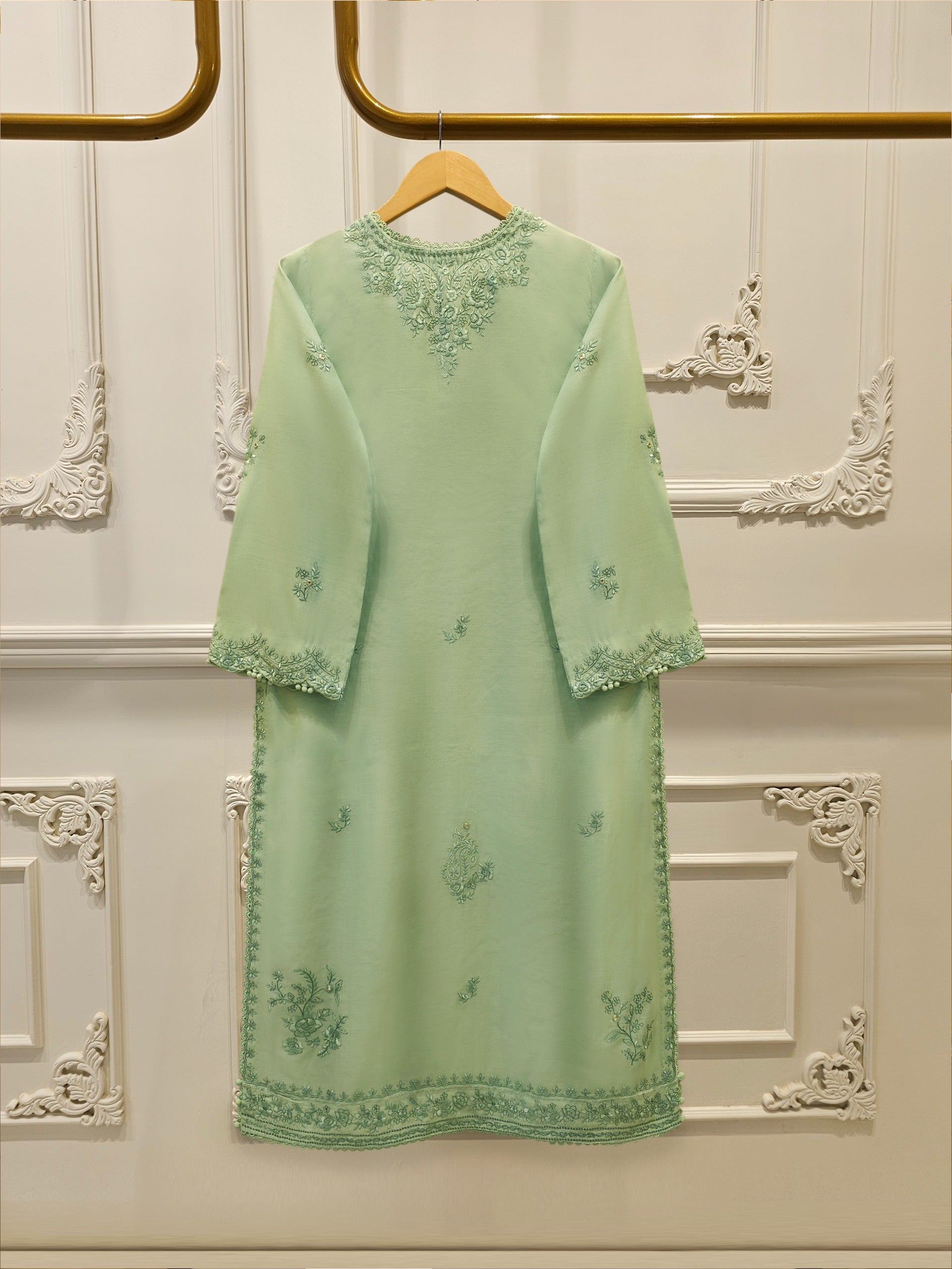 Embroidered Kora Cotton Shirt S114876