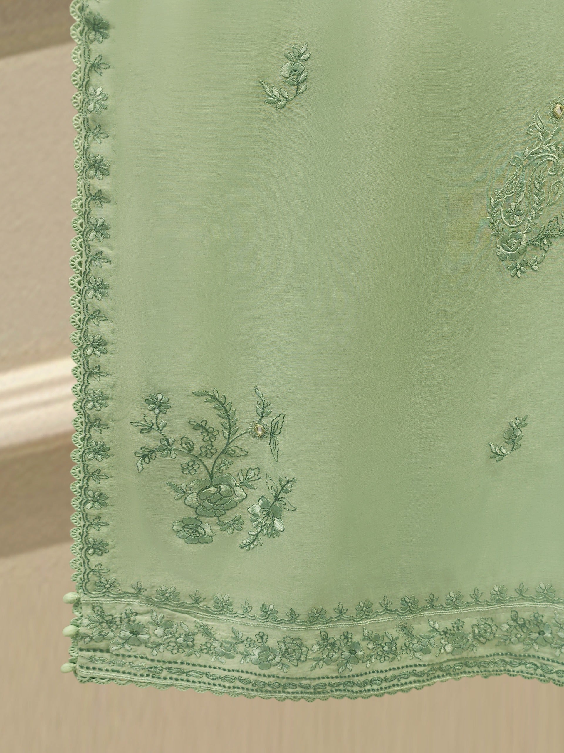 Embroidered Kora Cotton Shirt S114876