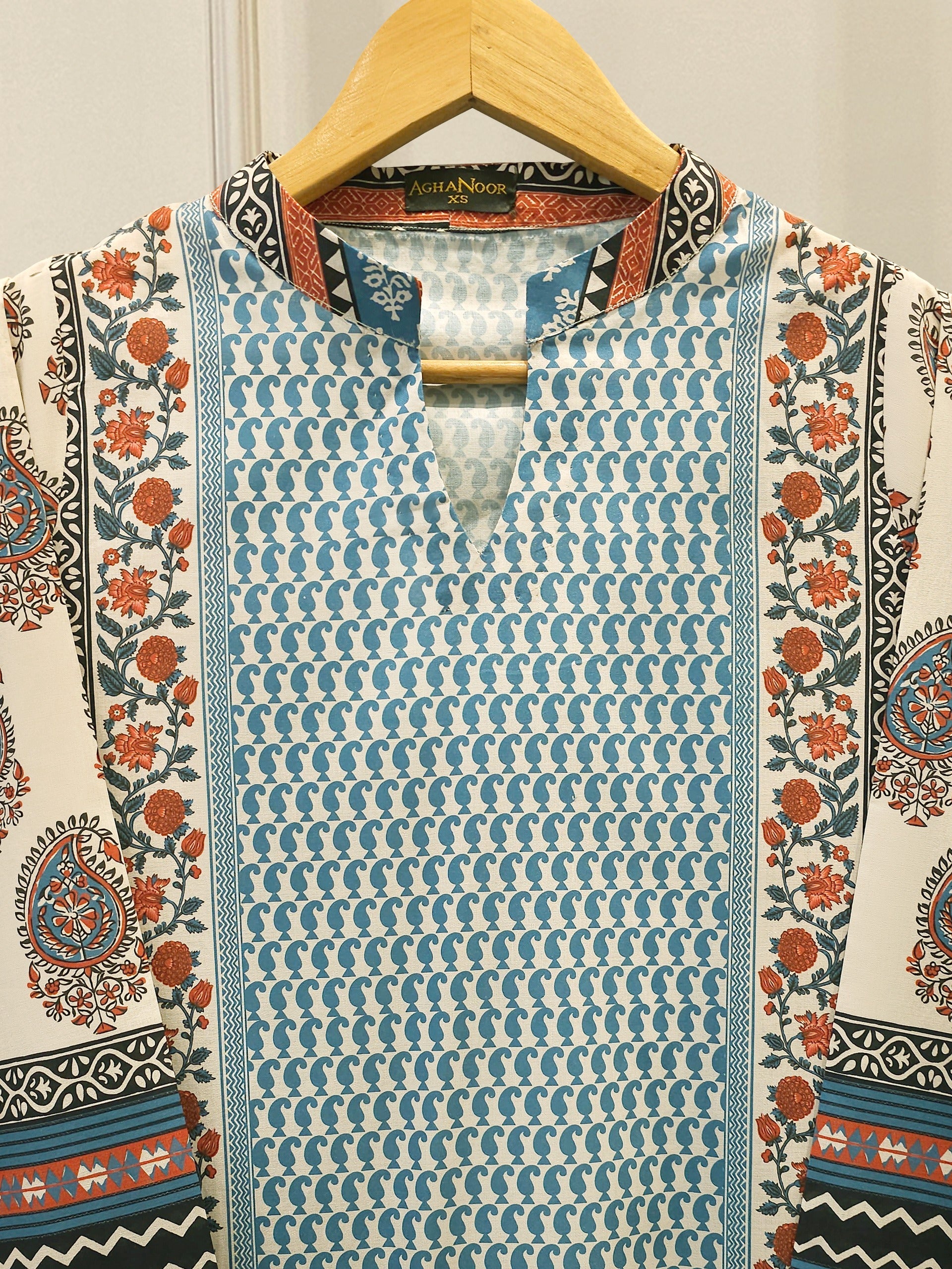 Elegant Digital Printed Cambric Shirt S114871