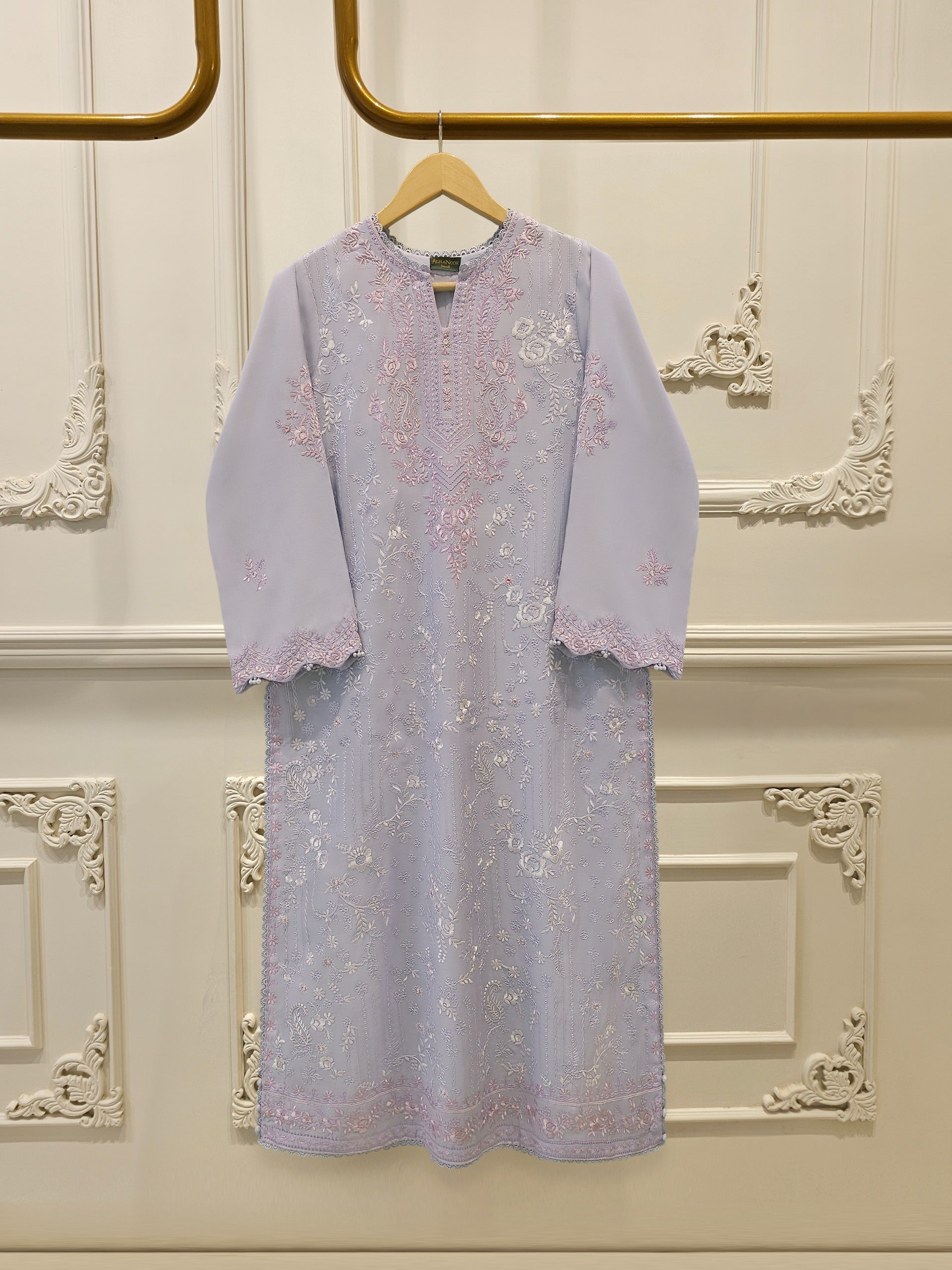 Embroidered Kora Cotton Shirt S114887