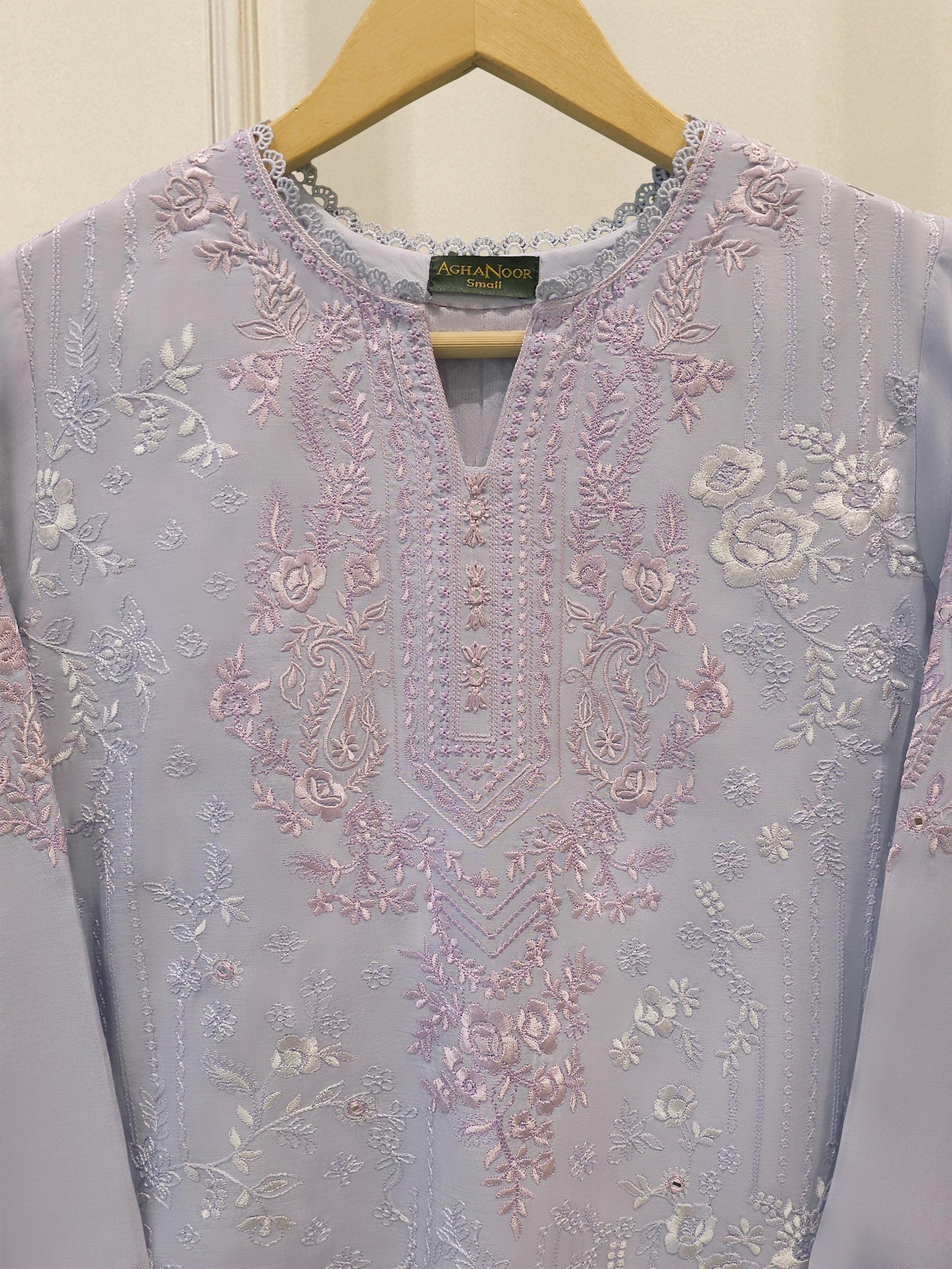 Embroidered Kora Cotton Shirt S114887