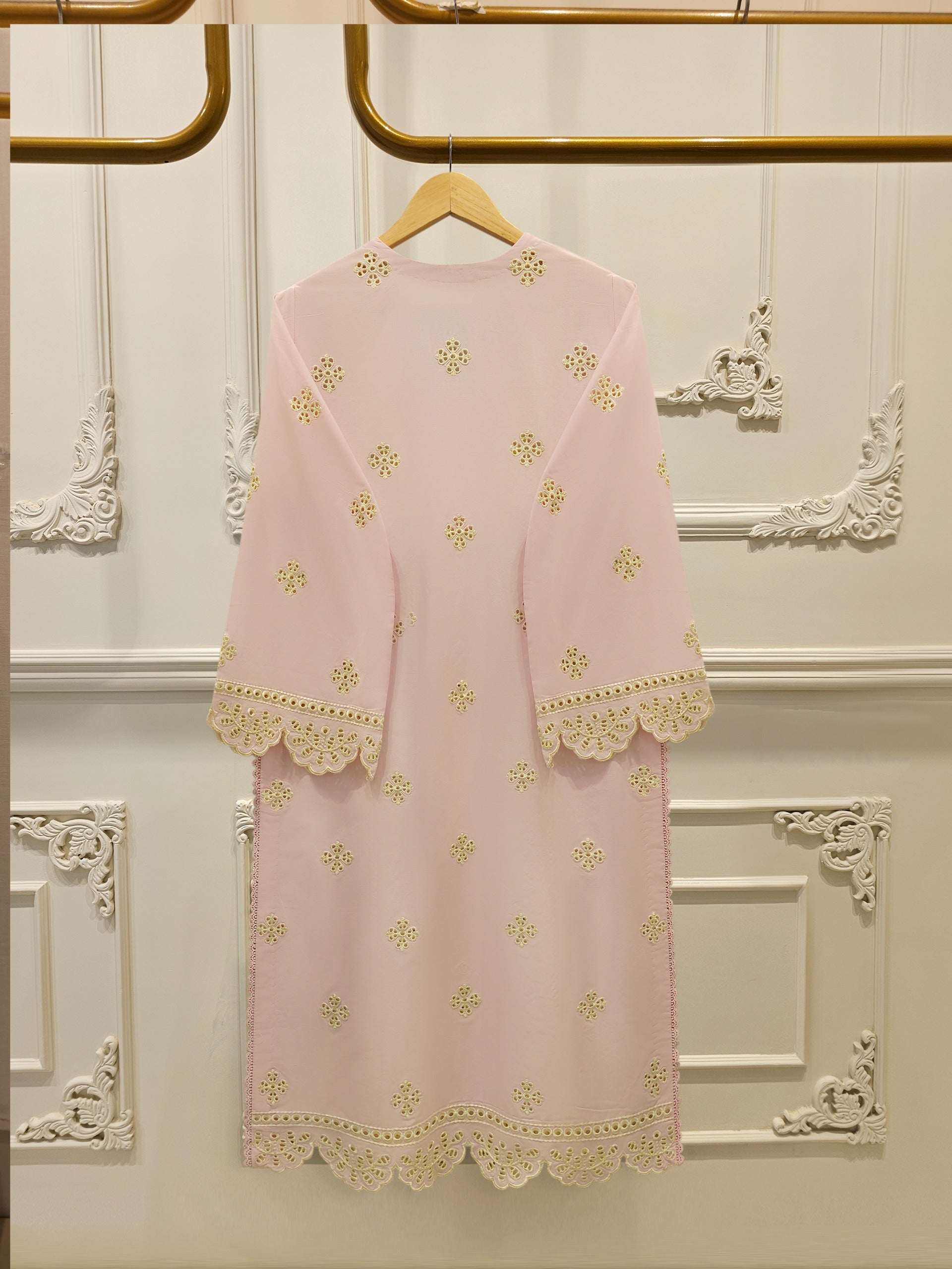 3 Piece - Embroidered Cambric Suit S114884