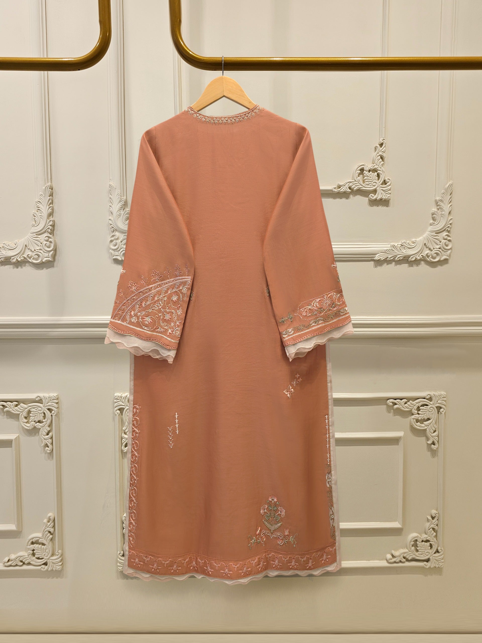 2 Piece - Pure Khaddi Silk Embroidered Suit S114886