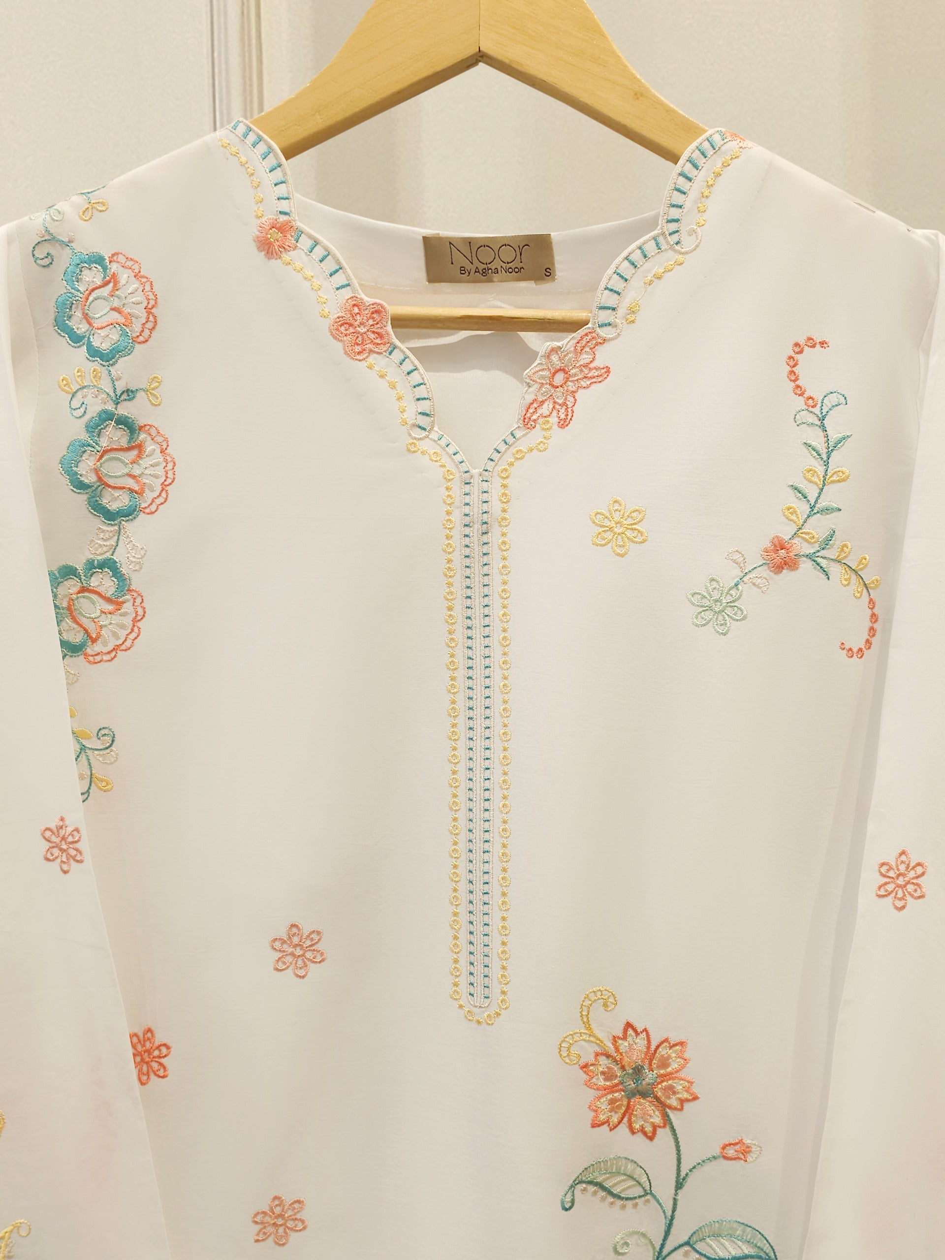 2 Piece - Embroidered Cambric Suit WS00344