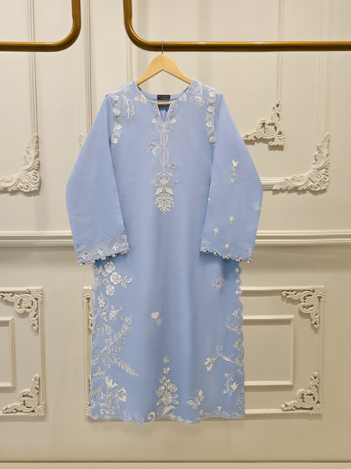 Embroidered Kora Cotton Shirt S114926