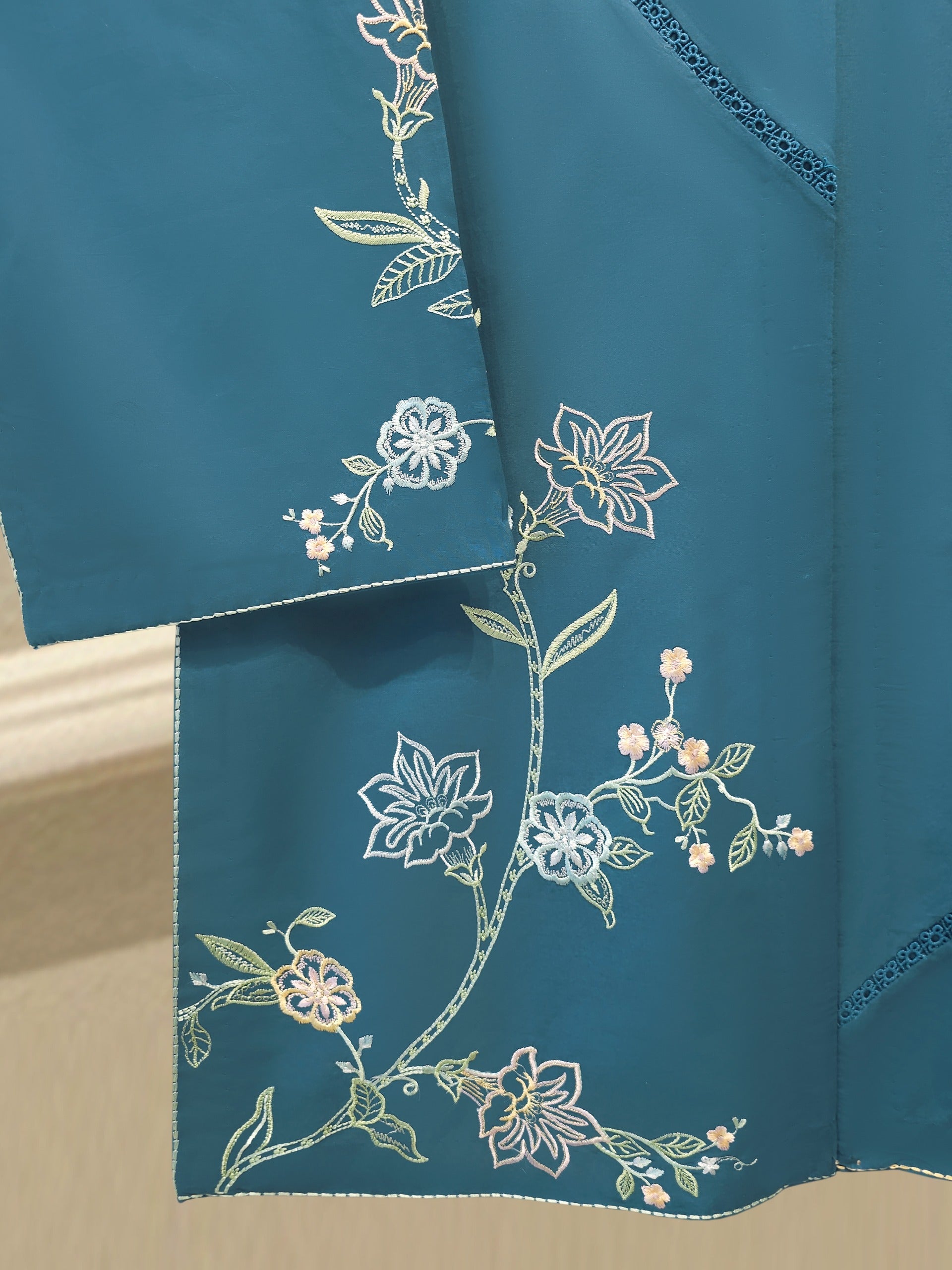 2 Piece - Embroidered Cambric Suit WS00346